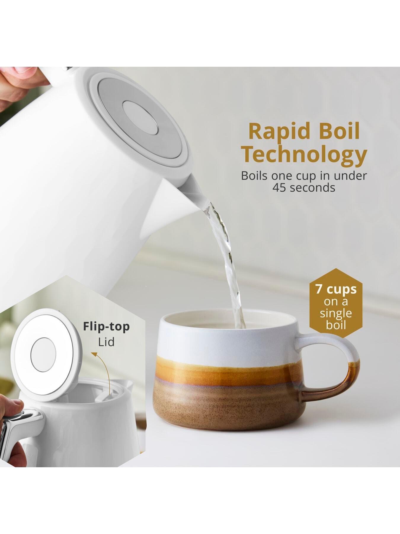 Image 2 of 7 of Swan Hexton 1.7L Rapid Boil Kettle & 2 Slice Toaster, White