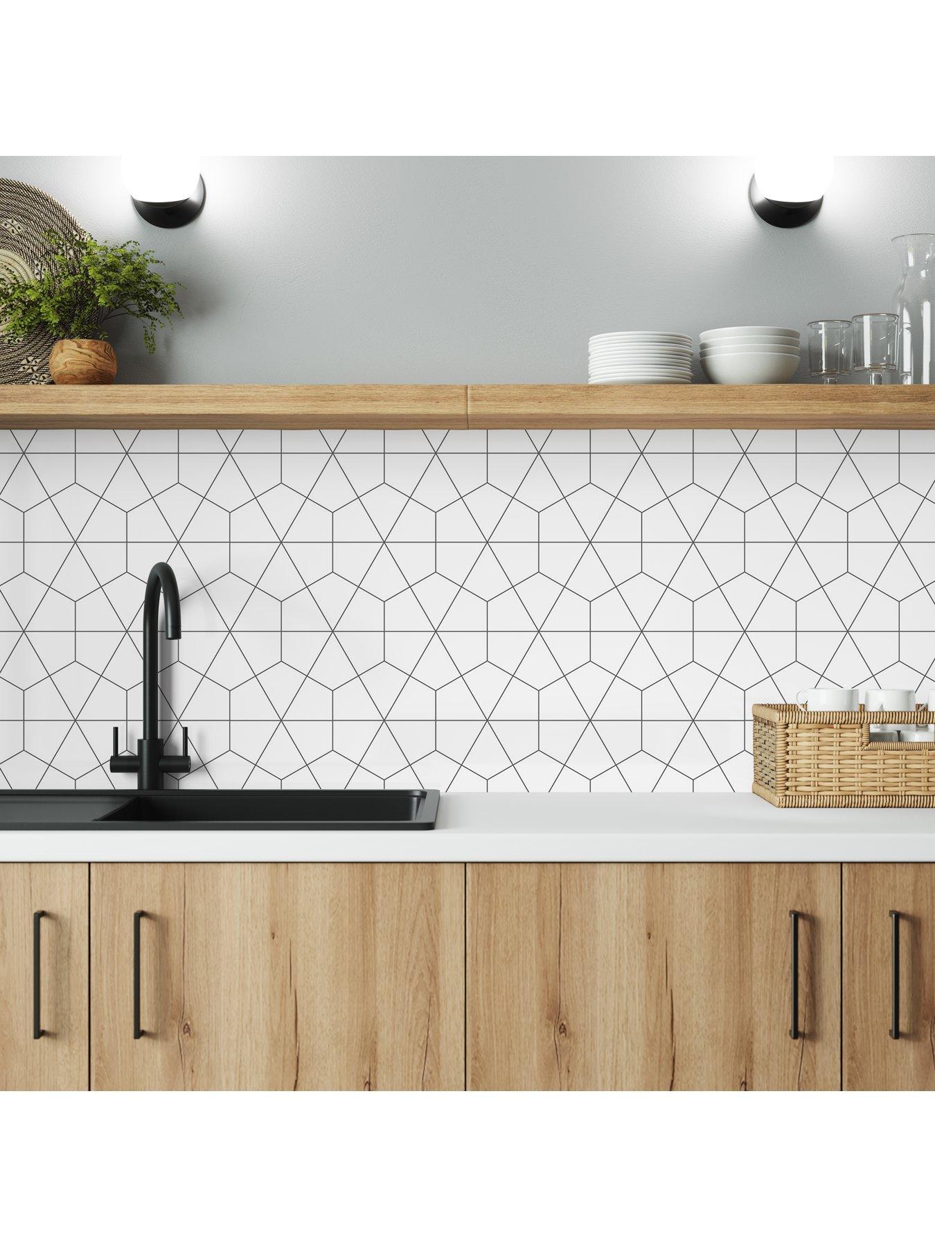 Image 3 of 6 of WilsonArt Alloy Geometry 3m Splashback