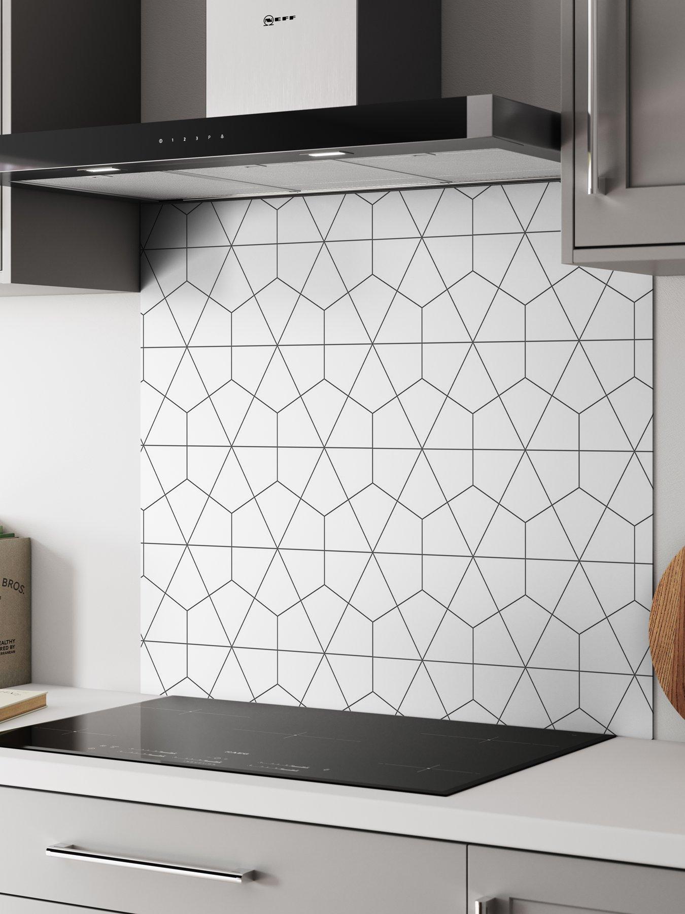 WilsonArt Alloy Geometry 900mm Wide Hob Splashback