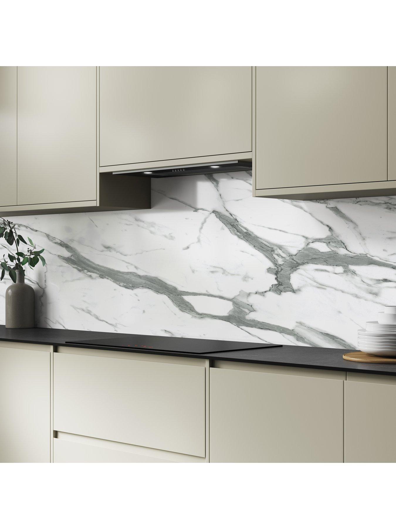Image 3 of 6 of WilsonArt Alloy White Marble 3m Splashback