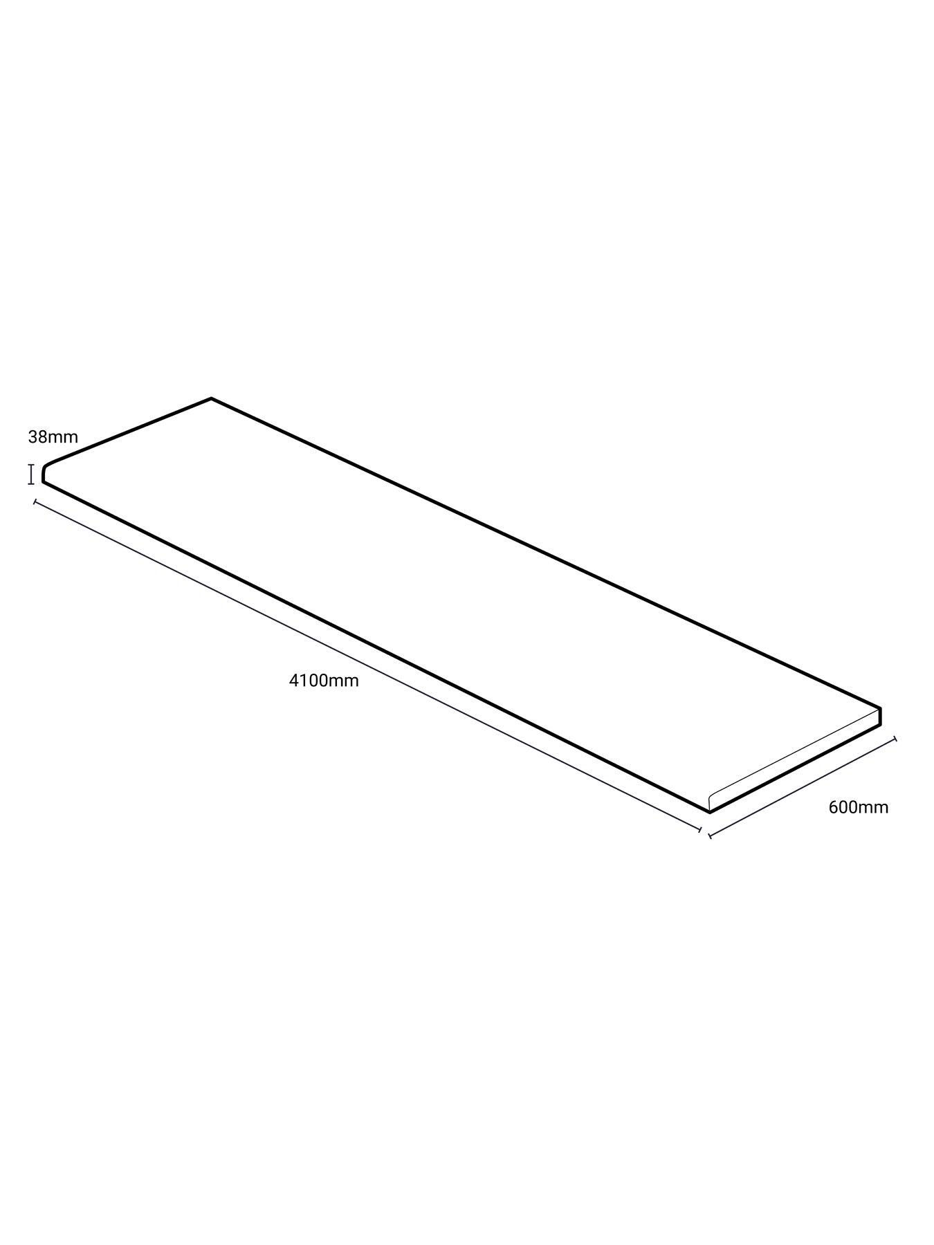 Image 7 of 7 of WilsonArt Options Plus Sirocco Marble 4.1m Breakfast Barpf