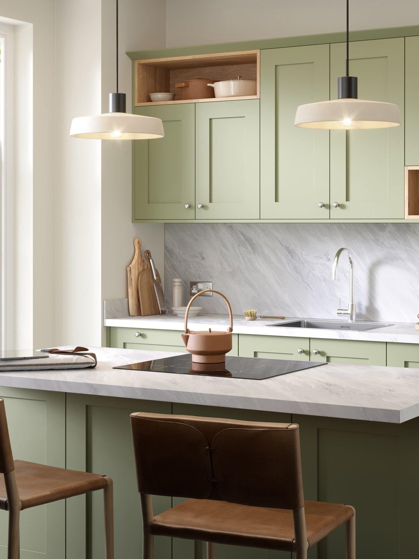 WilsonArt Plus Sirocco Marble Postformed Laminate Kitchen Worktop - 4100mm x 600mm x 38mm