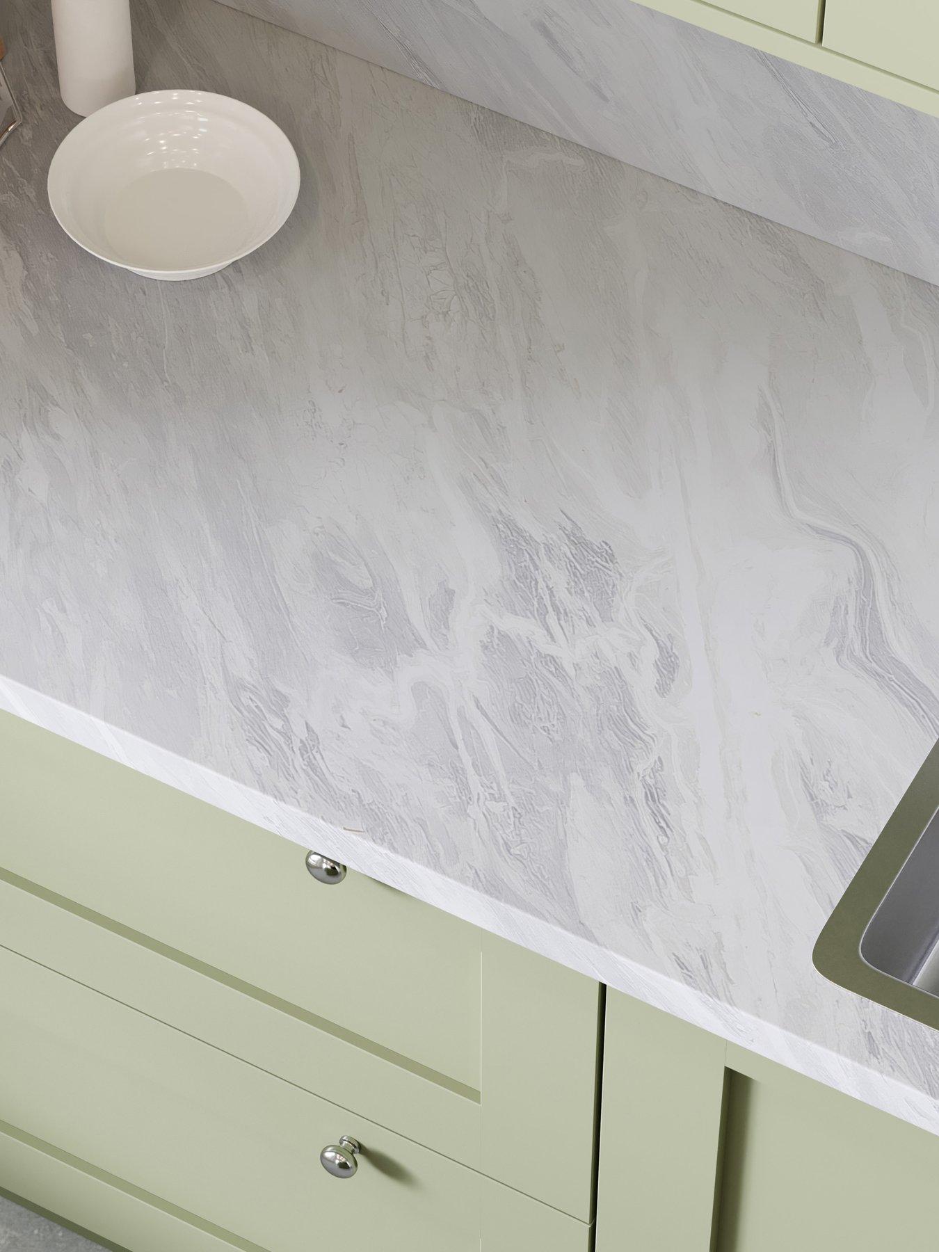 WilsonArt Plus Sirocco Marble  Laminate Kitchen Upstand - 3000mm x 100mm x 20mm