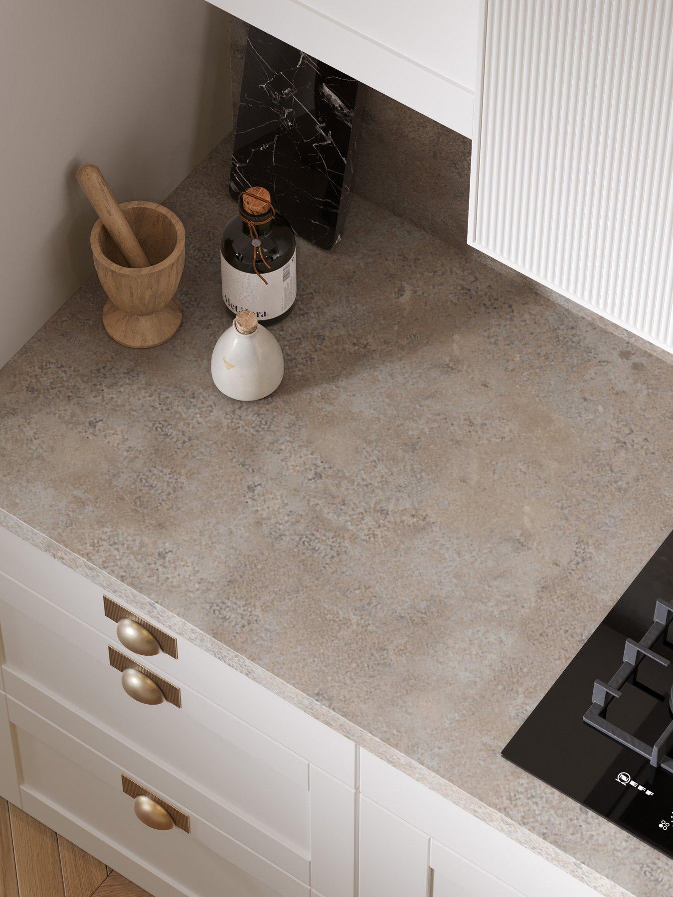 WilsonArt Omega Modern Caldeira  Square Edge Laminate Kitchen Upstand - 3000 x 100mm x 20mm
