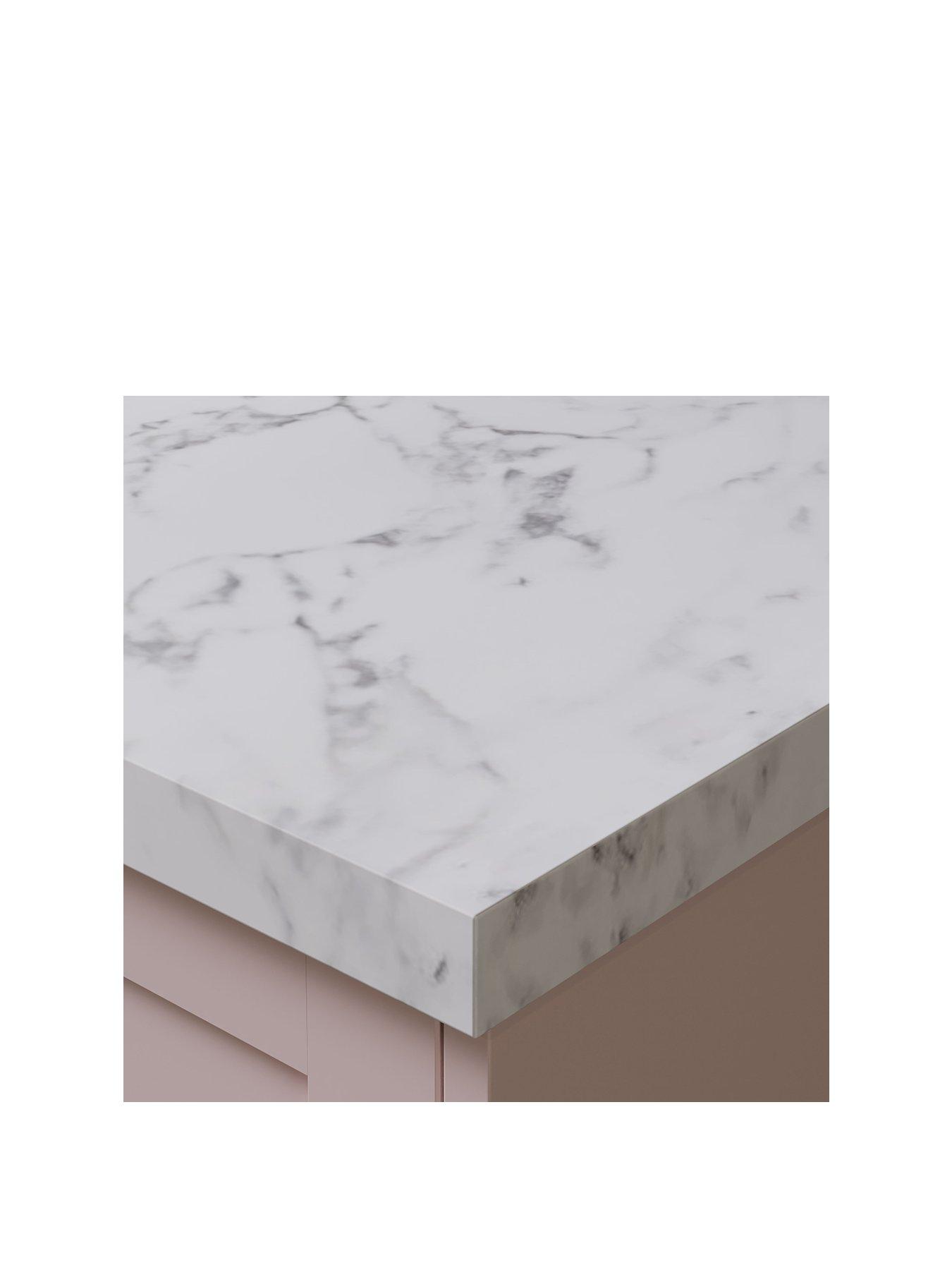 Image 2 of 5 of WilsonArt Omega Modern Tuscany Marble Upstand Squ
