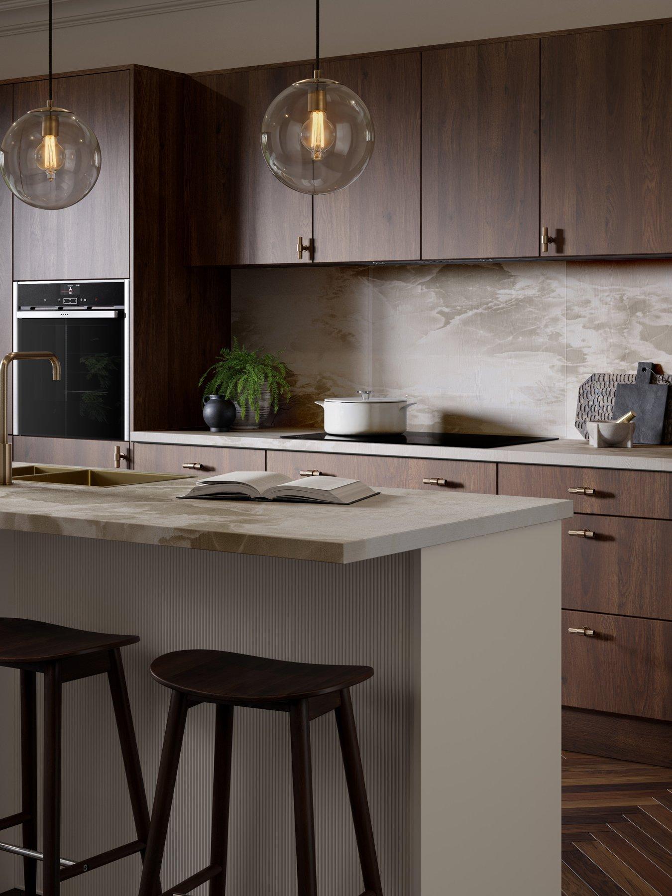 WilsonArt Omega Modern Terzo Stone Square Edge Laminate Kitchen Worktop - 3000 x 620mm x 38mm