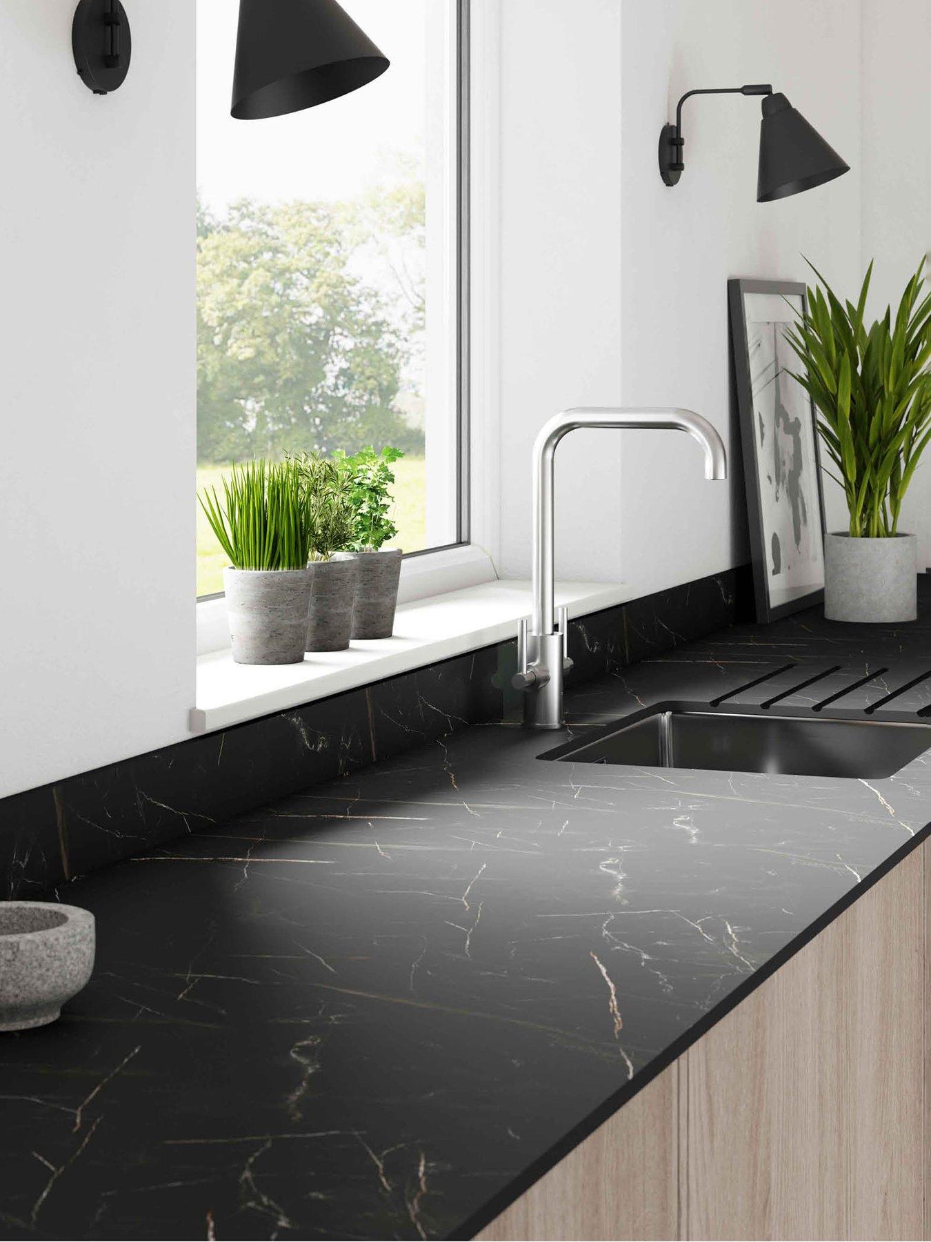 WilsonArt Zenith Kitchen Breakfast Bar - Don Tello Marble - 3000mm x 950mm x 12mm