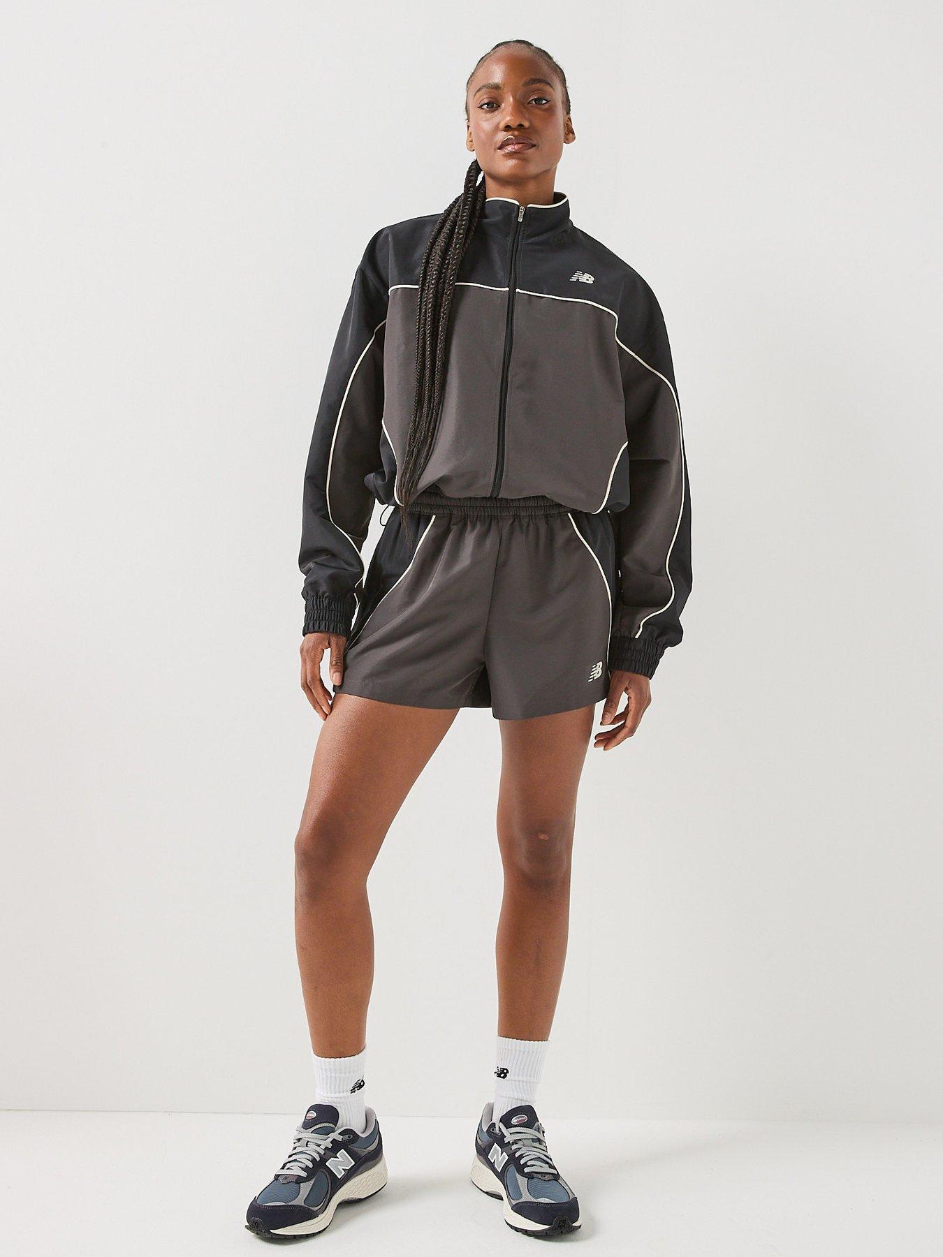 Image 3 of 6 of New Balance Women's Trackside Woven Short - Black Cement