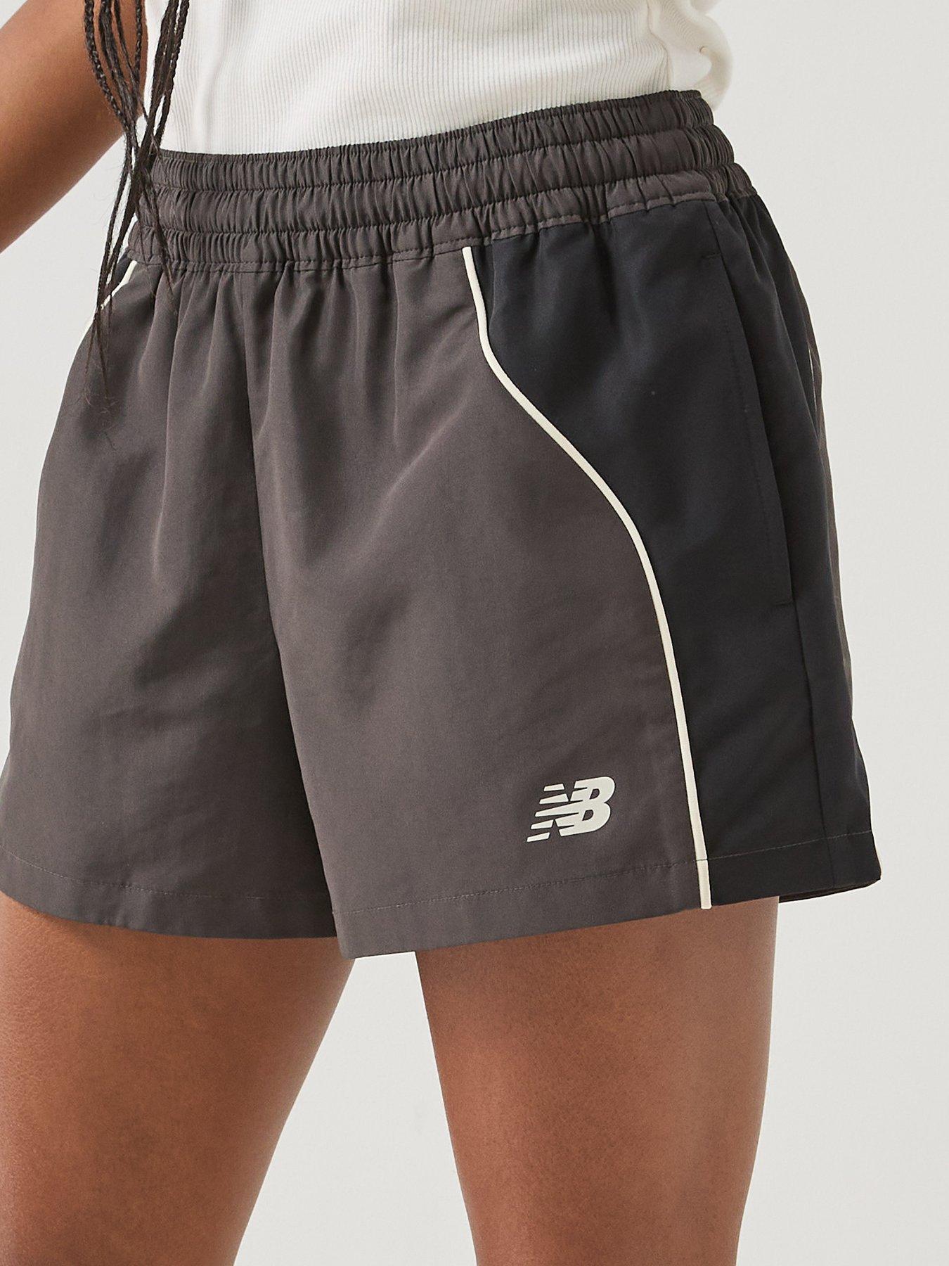 Image 4 of 6 of New Balance Women's Trackside Woven Short - Black Cement