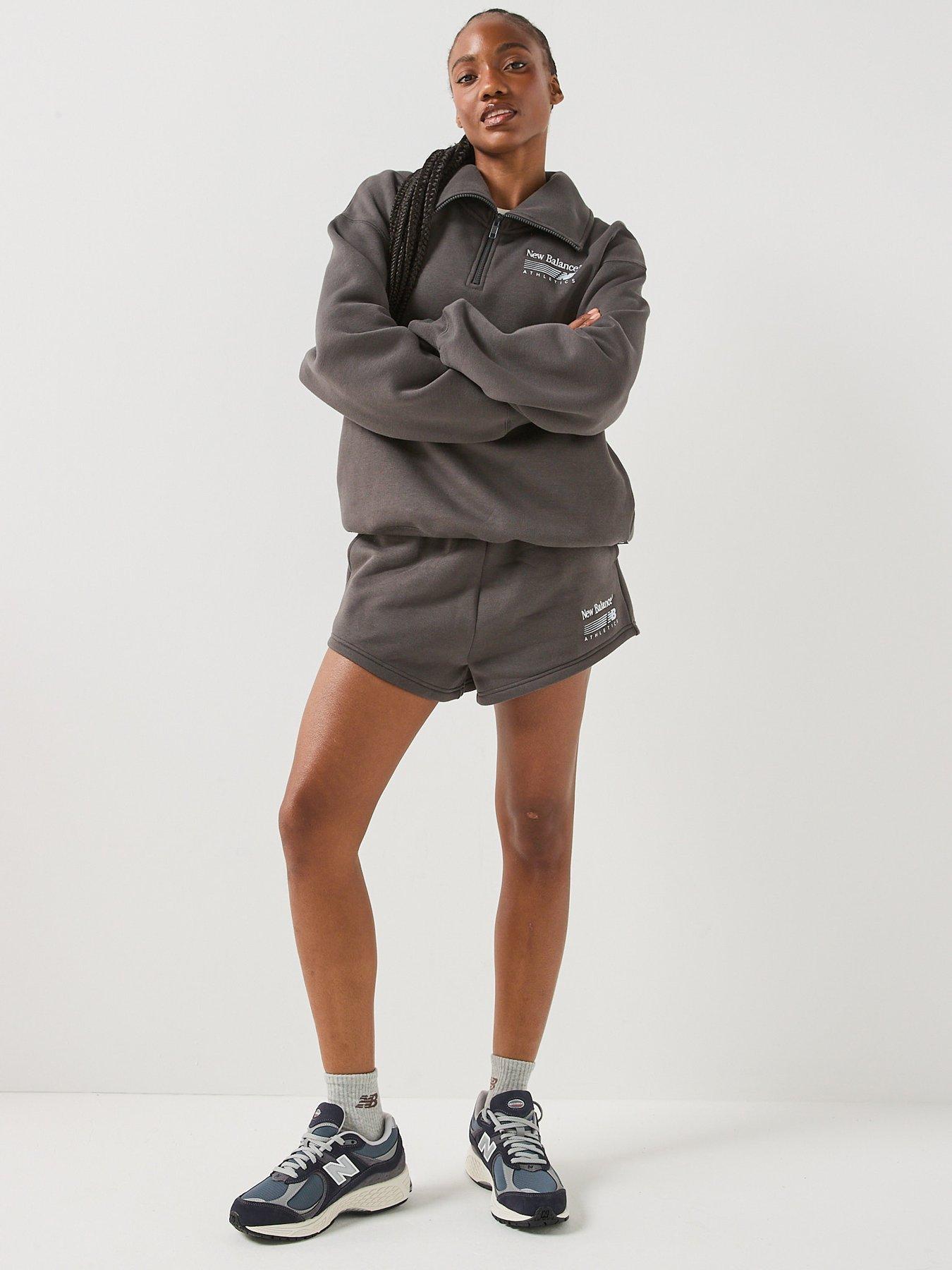 Image 3 of 6 of New Balance Women's Trackside Fleece Half Zip - Black Cement