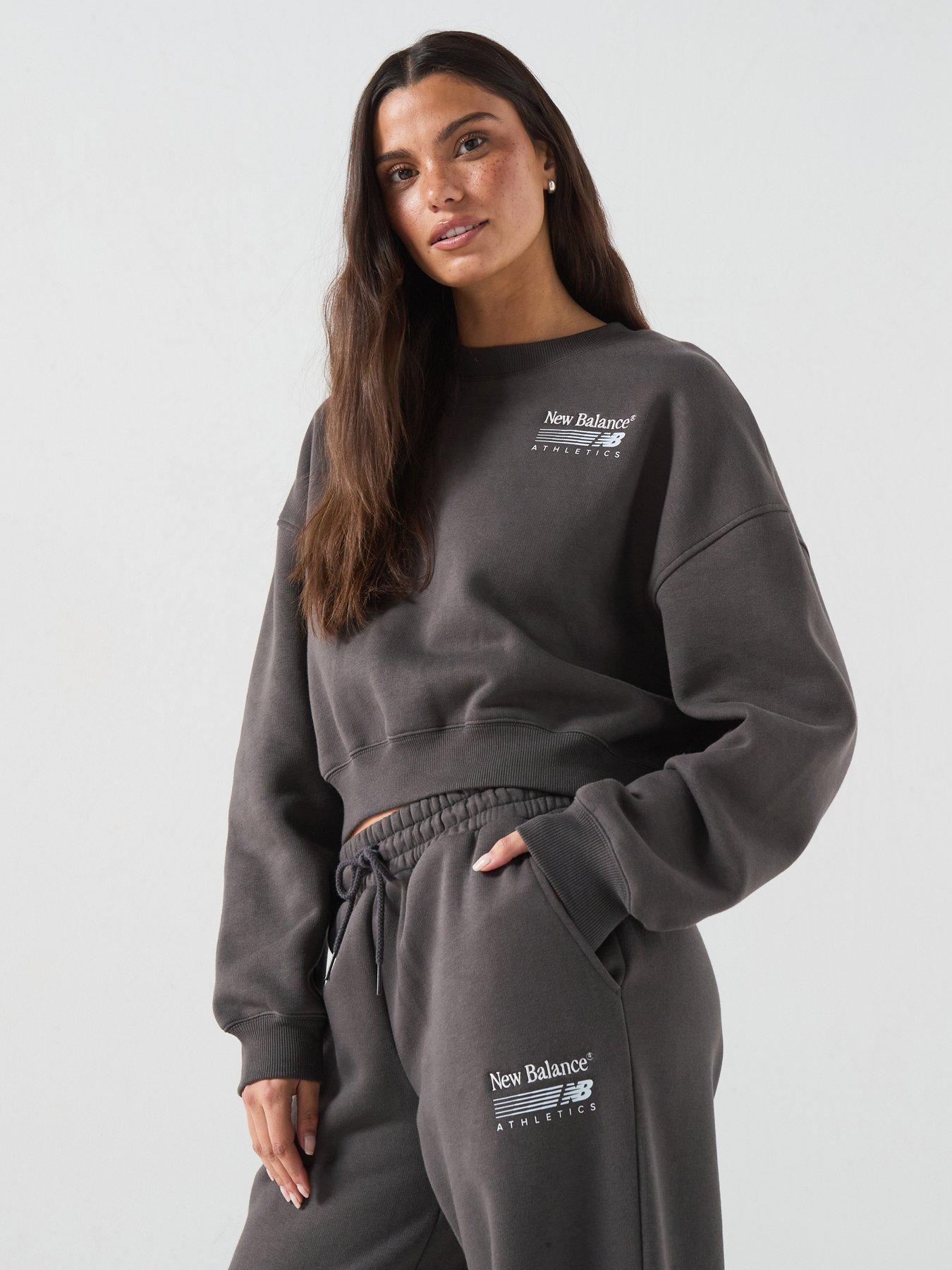 Image 1 of 5 of New Balance Women's Trackside Fleece Crew - Black Cement