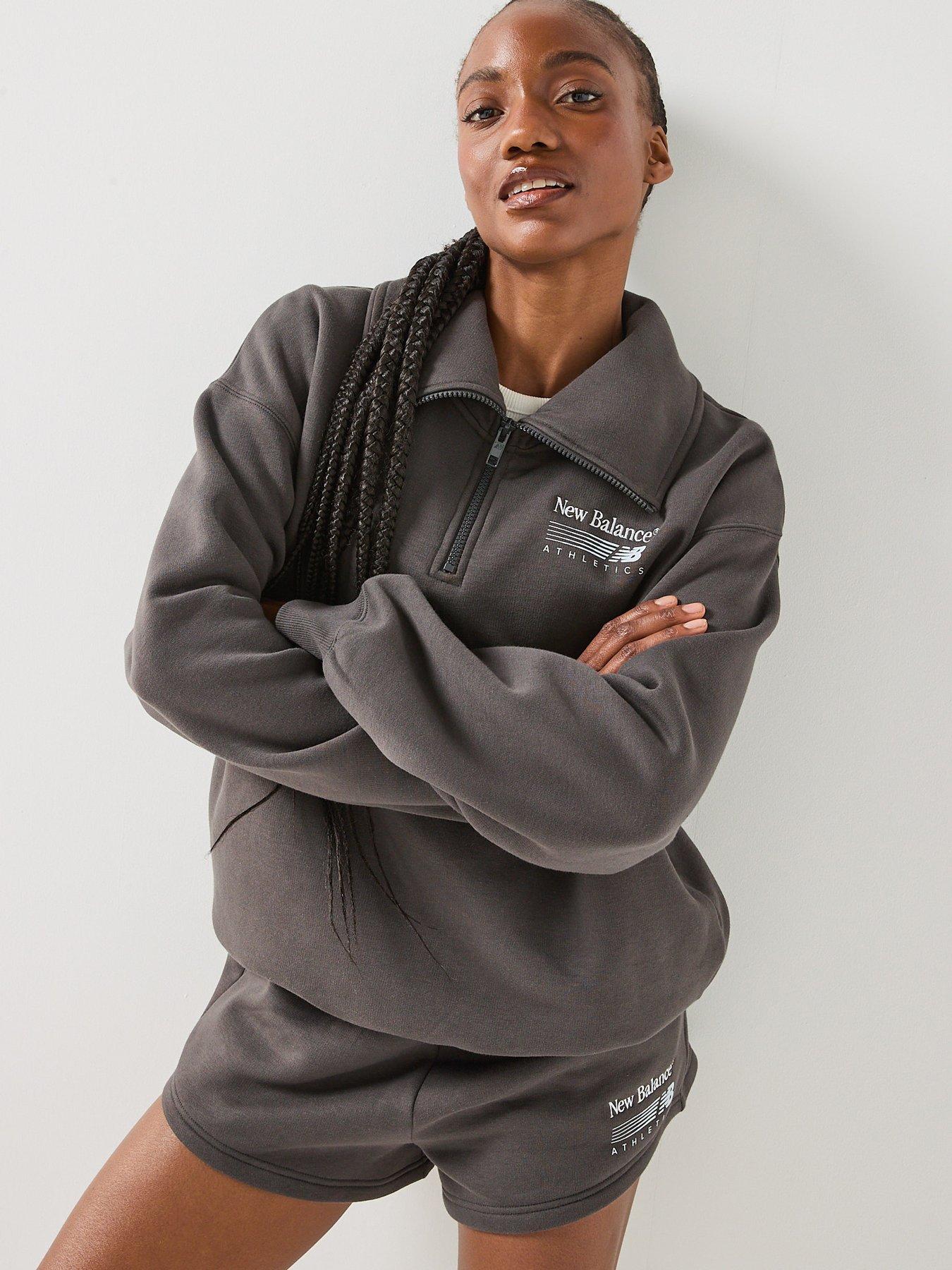 Image 5 of 6 of New Balance Women's Trackside Fleece Shorts - Grey