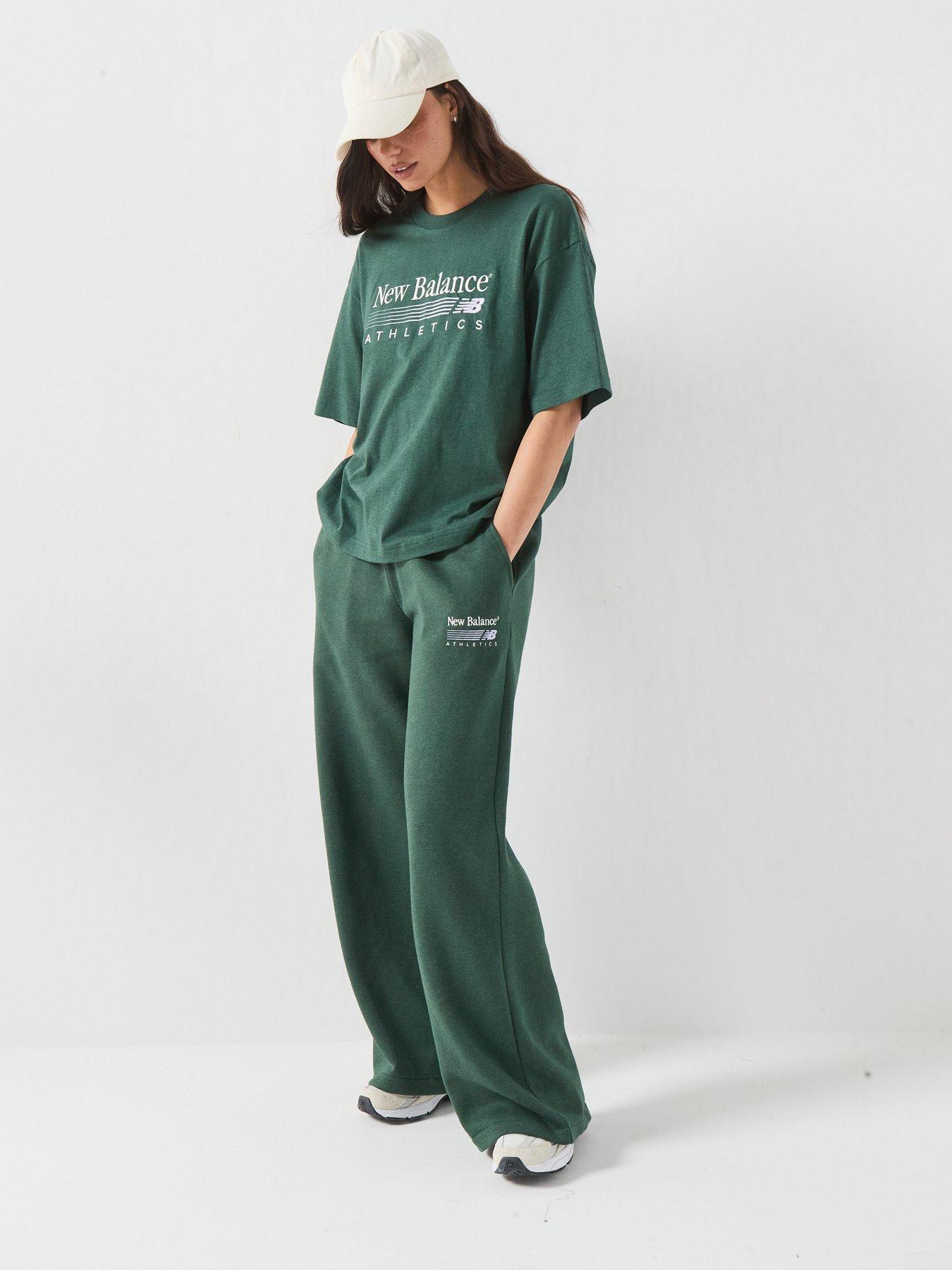 Image 3 of 6 of New Balance Womens Trackside Oversized T-Shirt - Green
