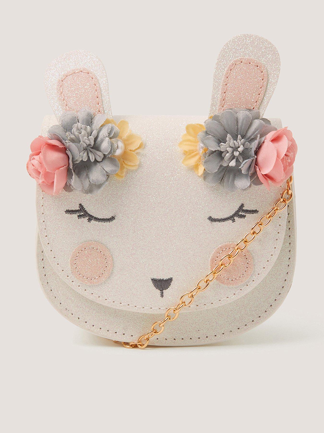 Image 1 of 4 of Monsoon Girls Bunny Flower Bag - Multi