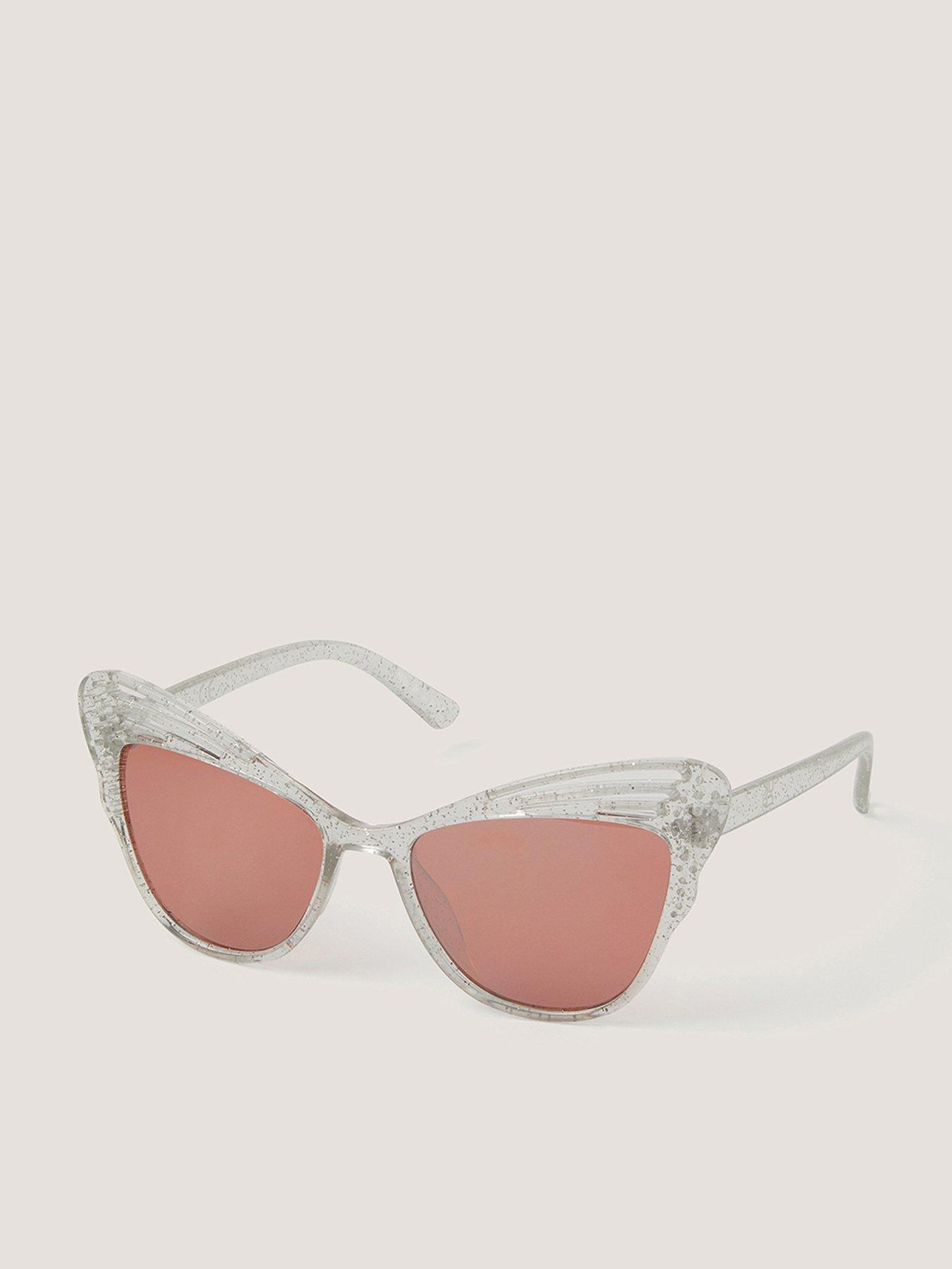 Monsoon Girls Butterfly Sparkle Sunglasses - Silver
