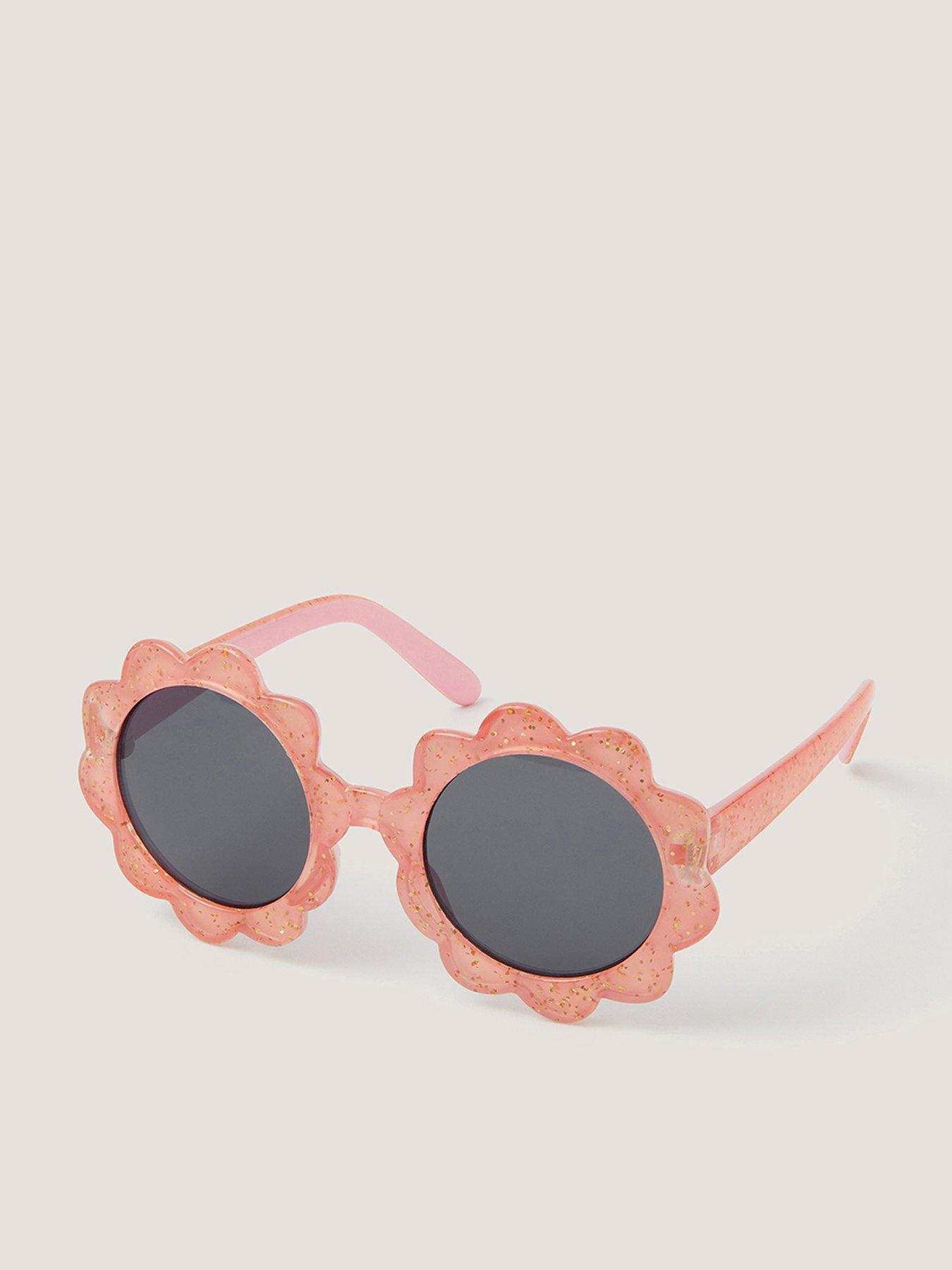 Monsoon Baby Girls Sparkle Daisy Sunglasses - Gold