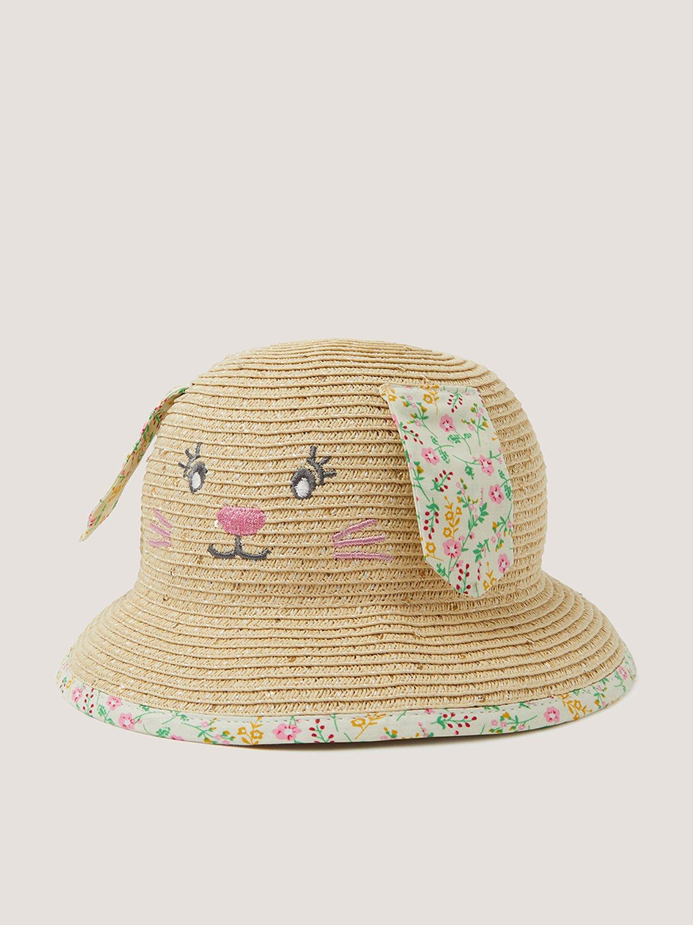 Monsoon Baby Girls Ditsy Bunny Hat - Multi