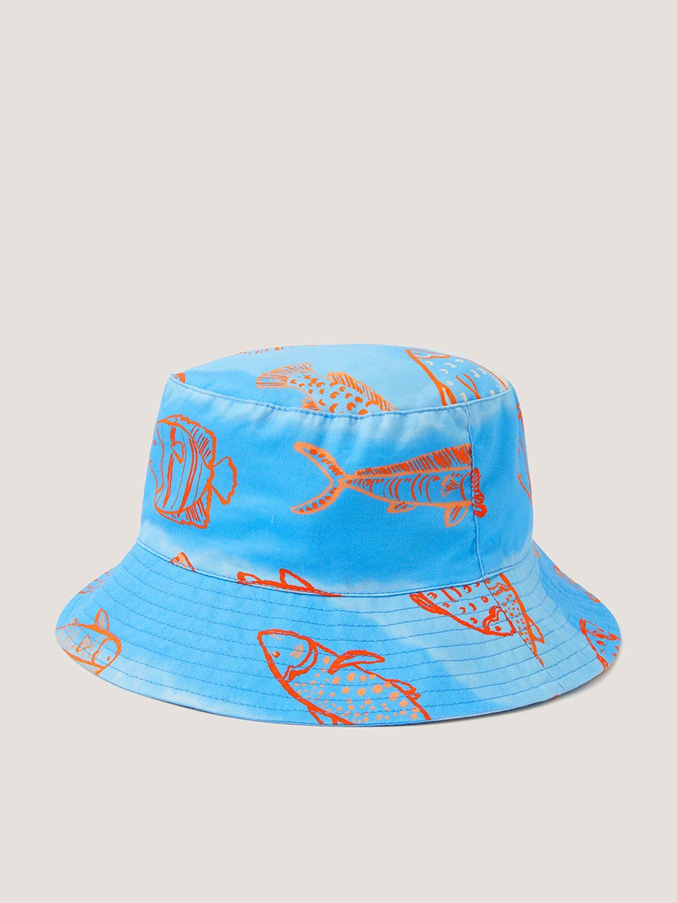 Image 1 of 3 of Monsoon Boys Beach Fish Bucket Hat - Blue
