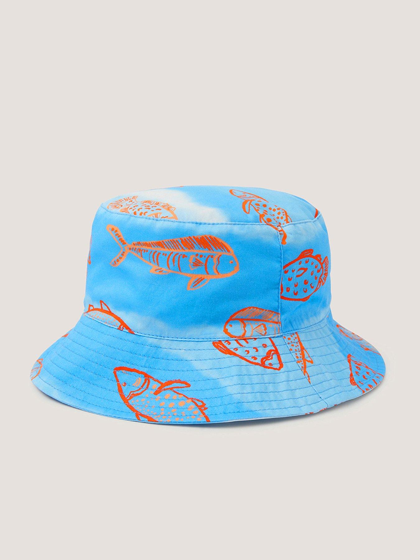 Image 2 of 3 of Monsoon Boys Beach Fish Bucket Hat - Blue