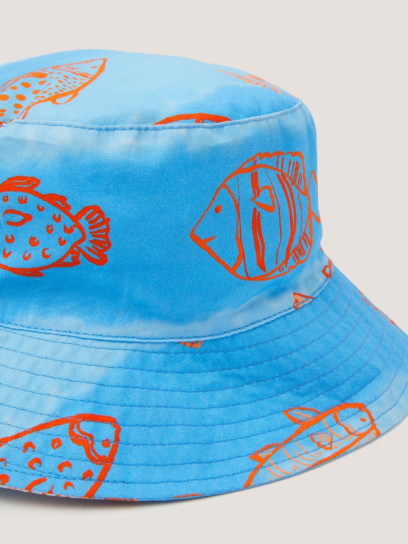 Image 3 of 3 of Monsoon Boys Beach Fish Bucket Hat - Blue