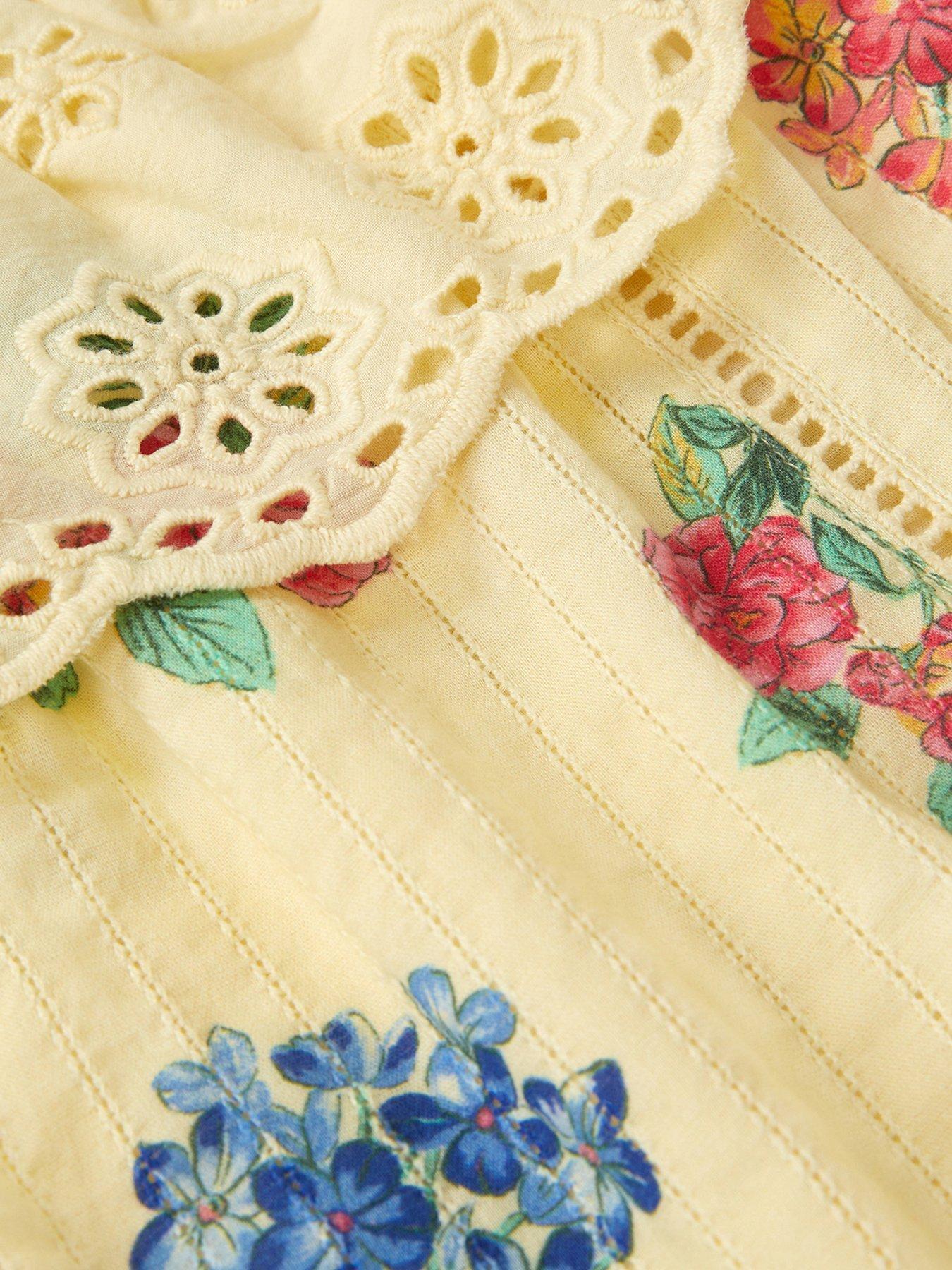 Image 3 of 3 of Monsoon Girls Sasha Cluster Dress - Yellow