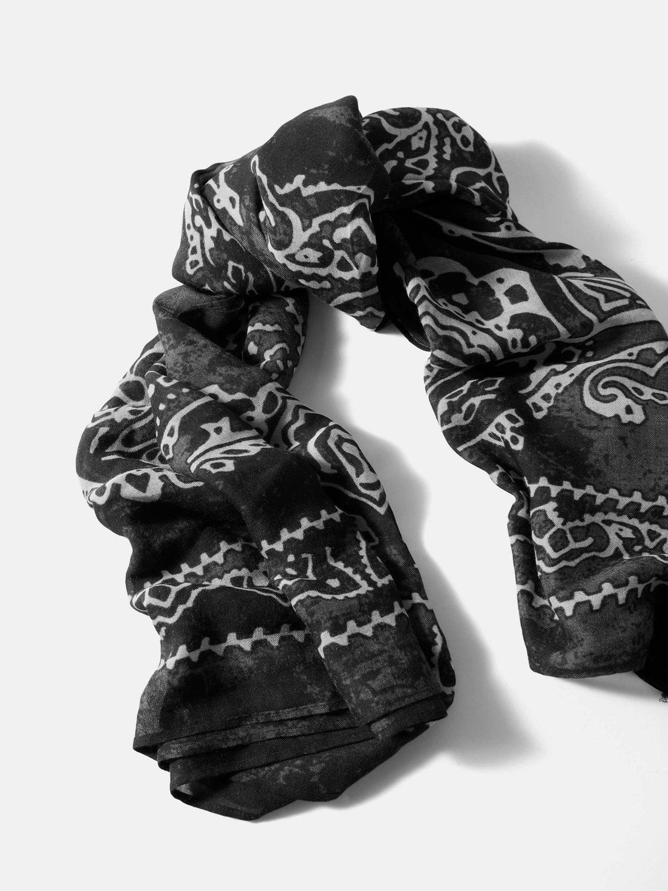 Image 3 of 4 of Mint Velvet Black Bandana Scarf