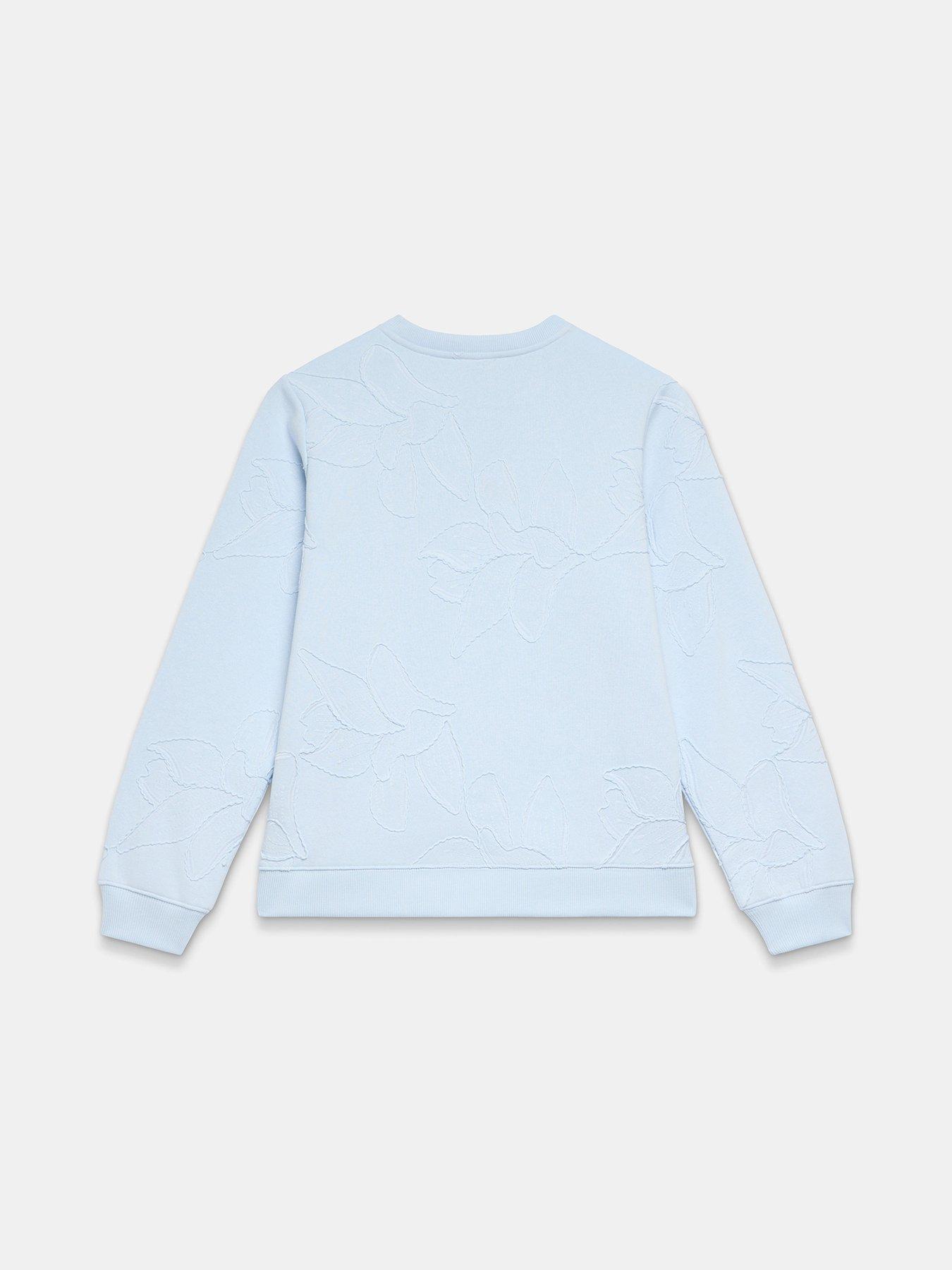 Image 6 of 6 of Mint Velvet Embroidered Long Sleeve Sweatshirt - Blue