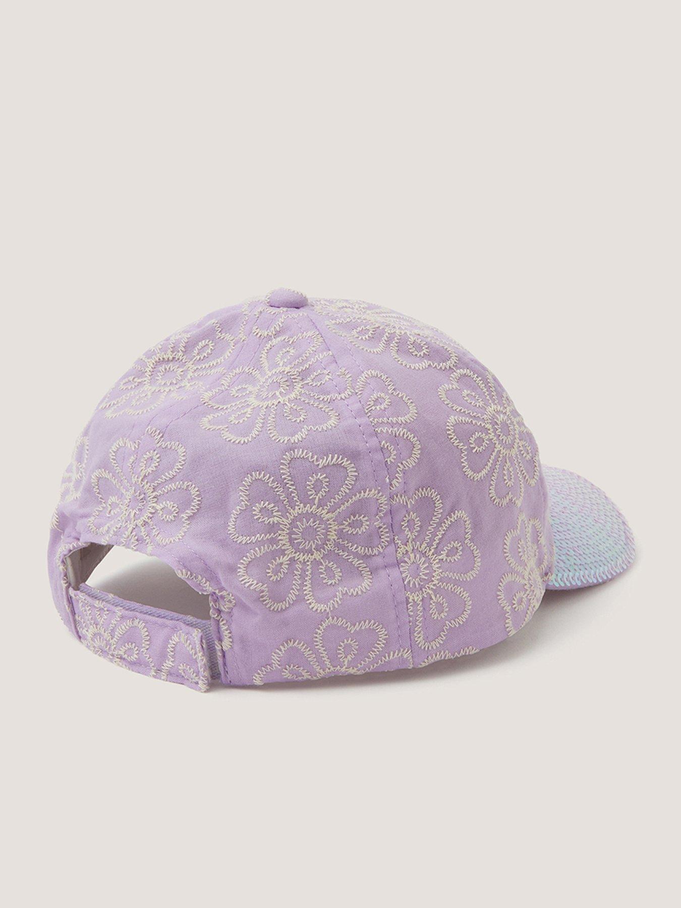 Image 2 of 3 of Monsoon Girls Embroidered Sparkle Hat - Light Purple
