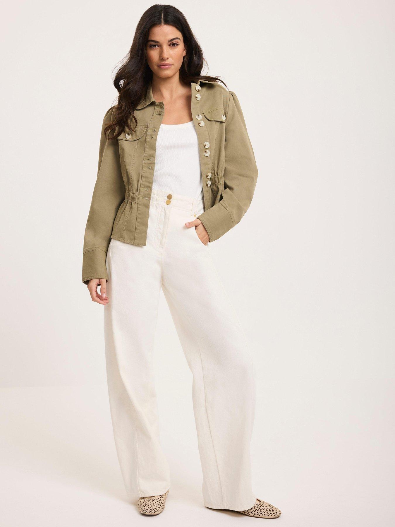 Mint Velvet Ivory Relaxed Wide Jean