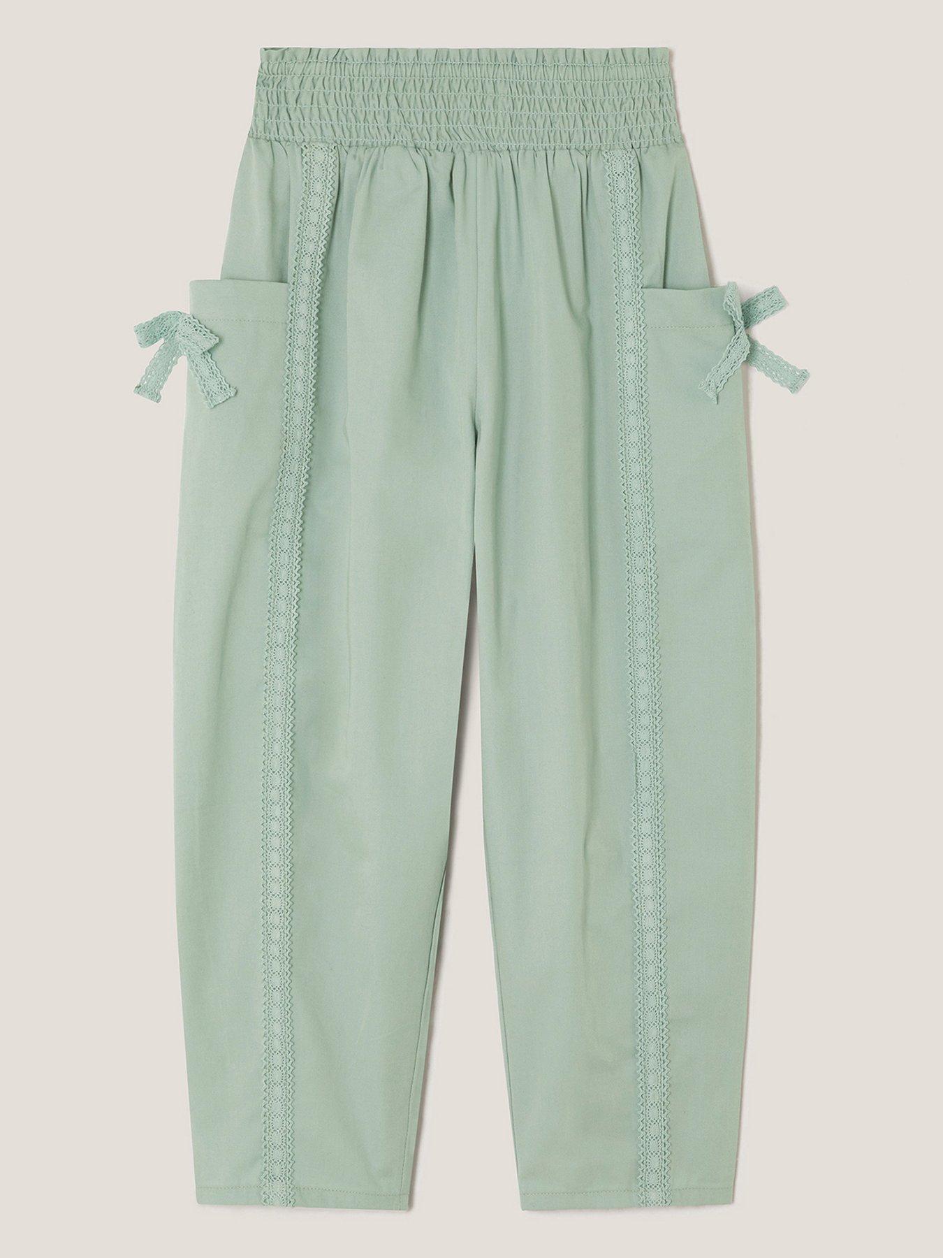 monsoon-girls-twill-cargo-trousers-green