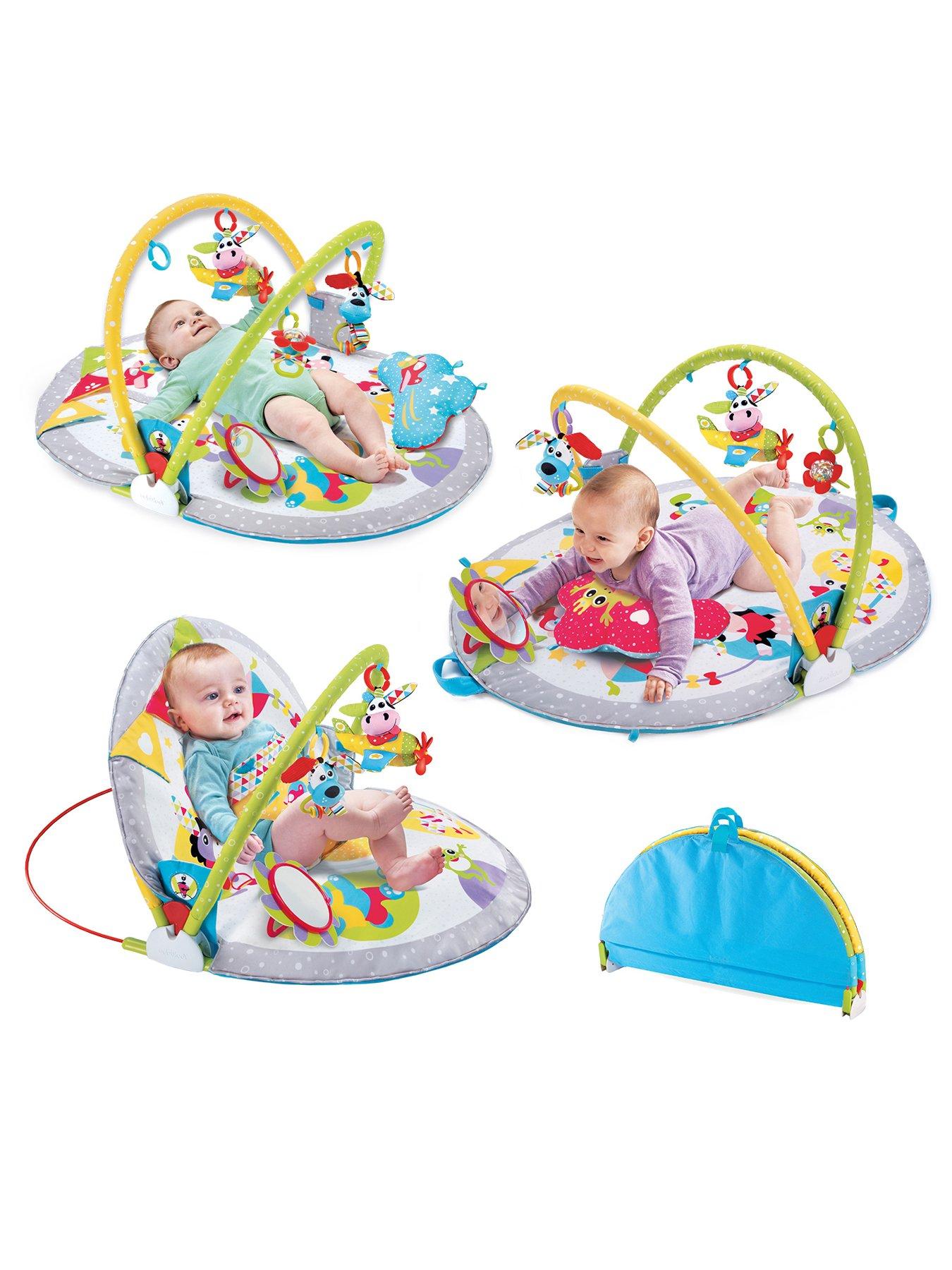 Image 1 of 6 of Yookidoo Gymotion Lay to Sit-Up Play - Yellow/Orange