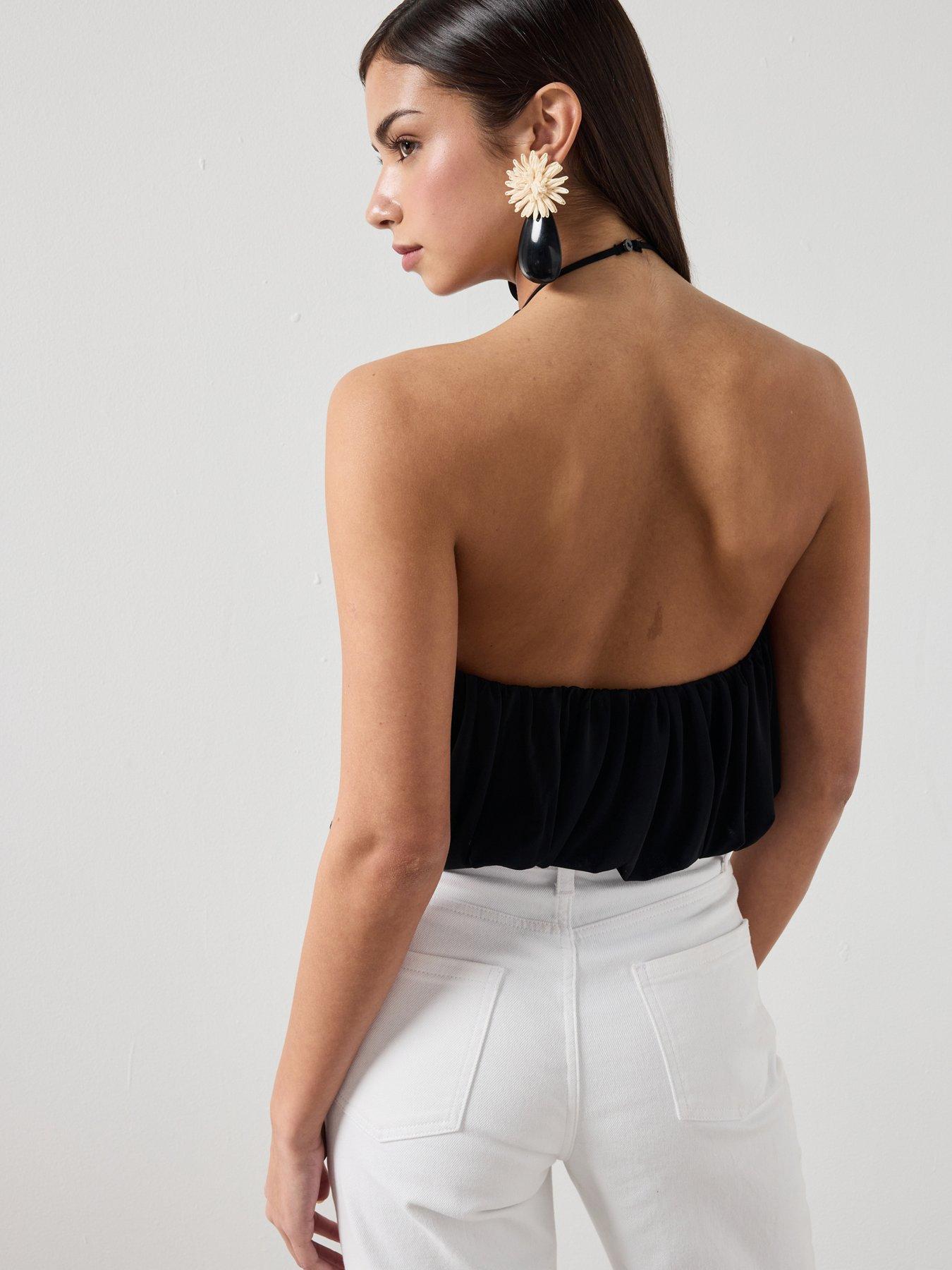 Image 2 of 6 of Mango Halter Balloon Effect Body - Black