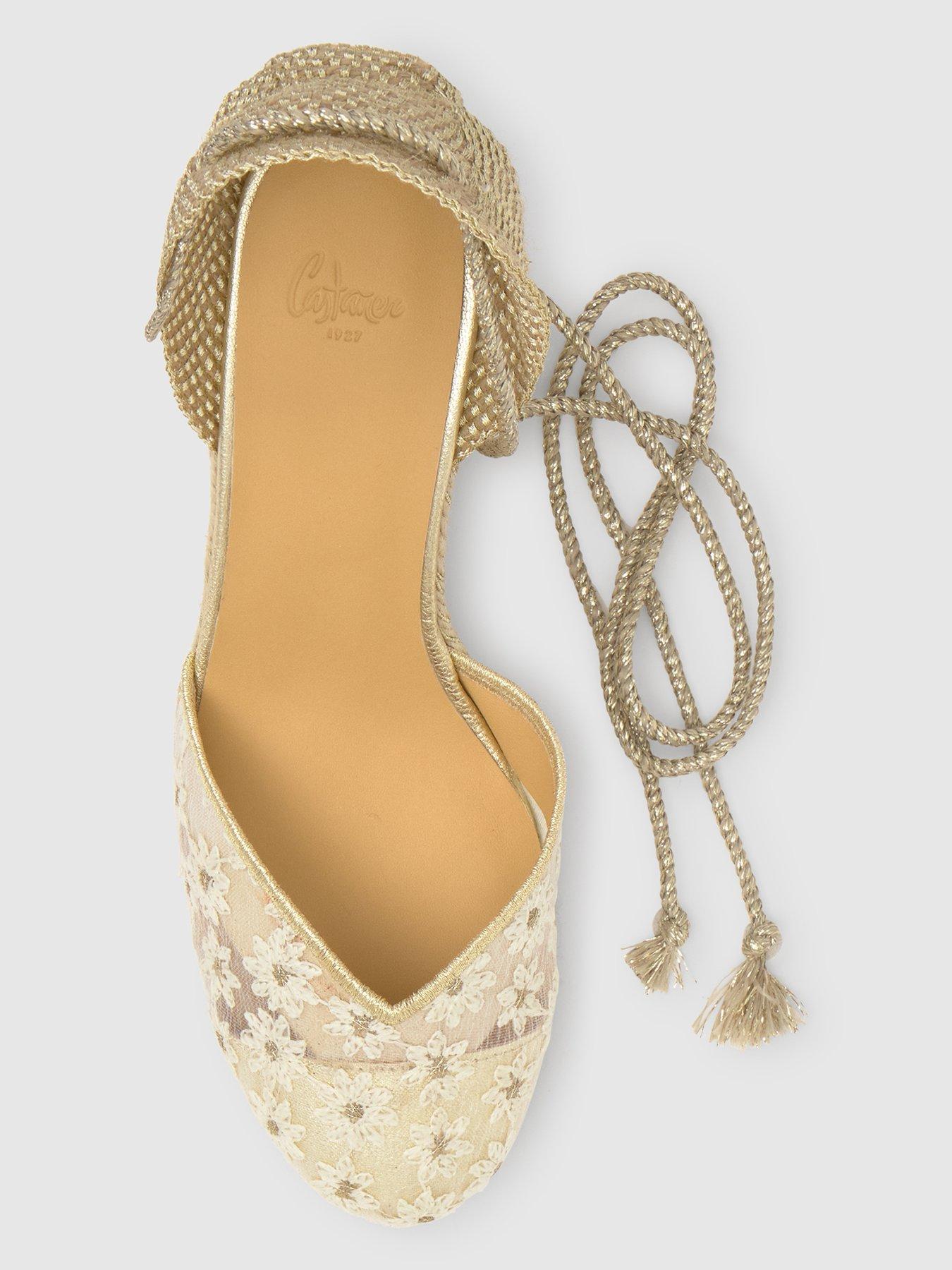 Image 5 of 5 of CASTANER Flower Emboridered Chunky Sandal