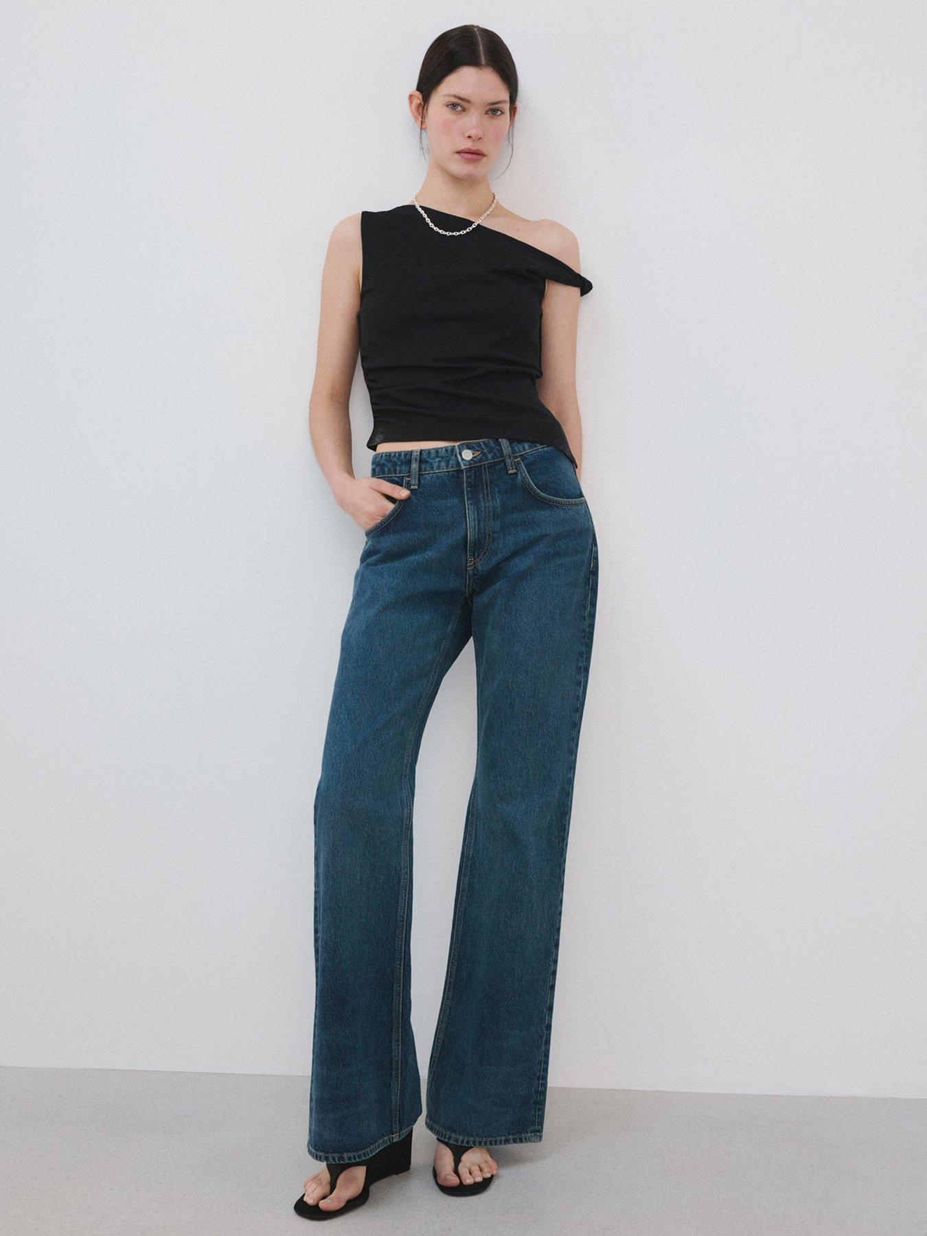 mango-asymmetrical-fitted-top-blackstillFront