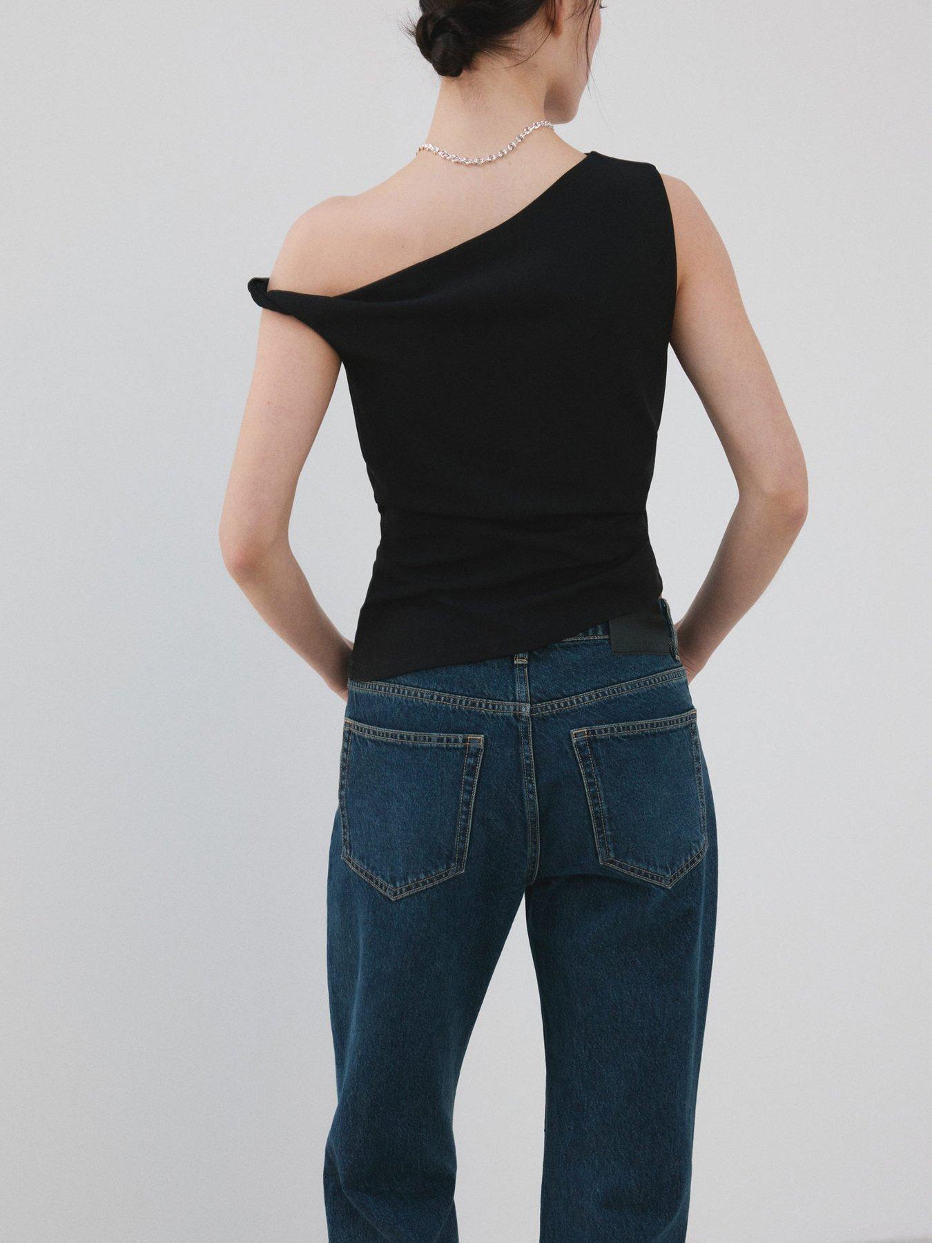 mango-asymmetrical-fitted-top-blackback