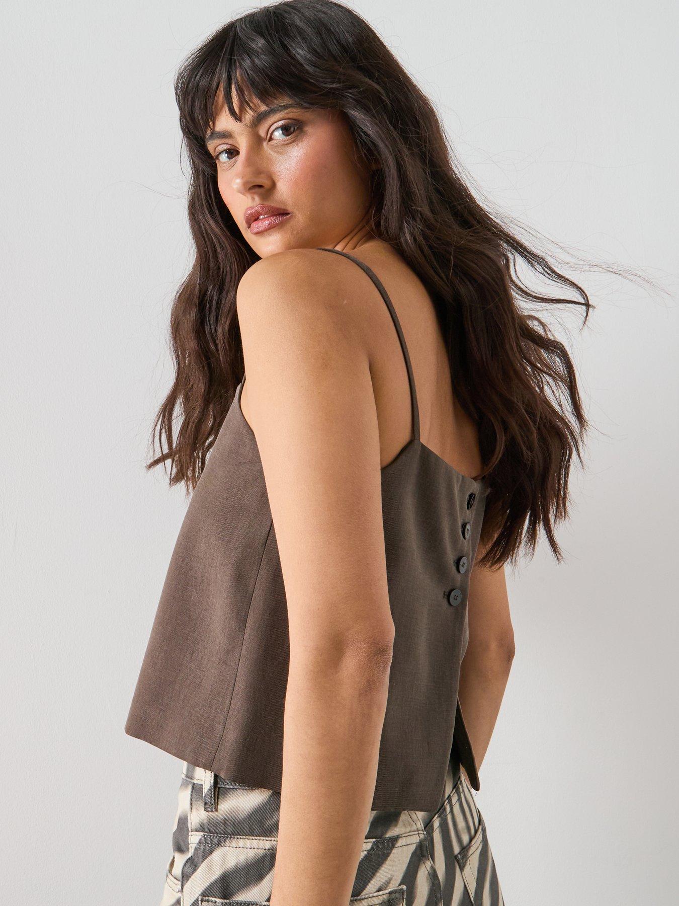 mango-lyocell-suit-waistcoat-browndetail