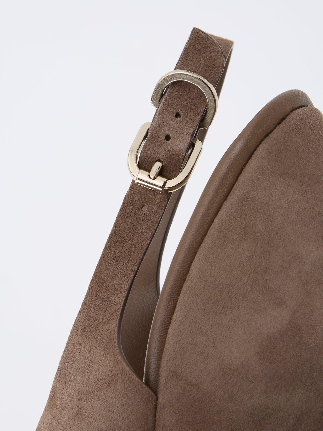 Image 7 of 7 of CASTANER Suede Braided High Wedge Sandal - Brown
