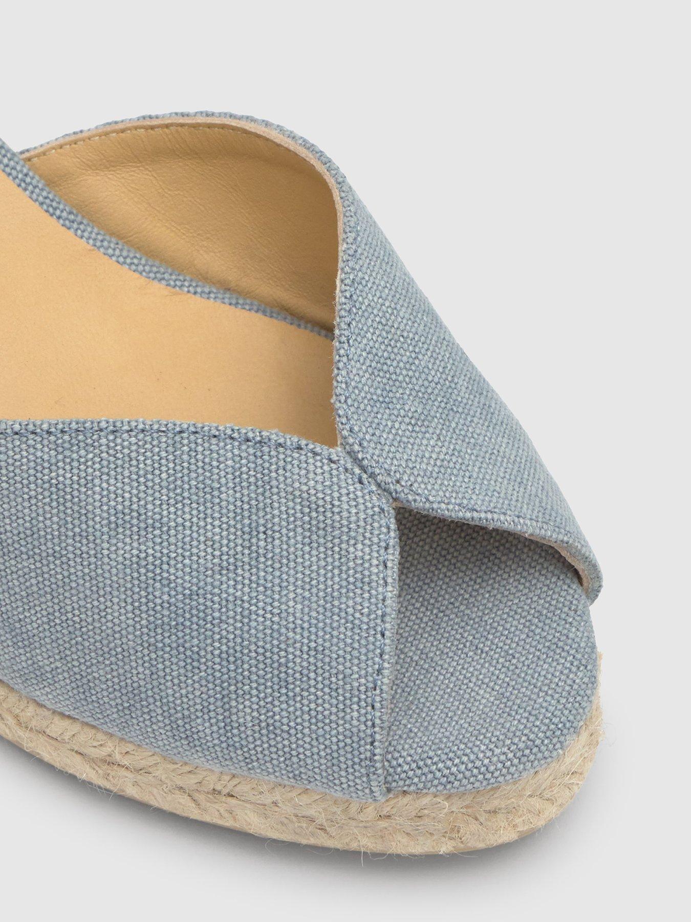 Image 3 of 4 of CASTANER Denim Espadrille Wedge