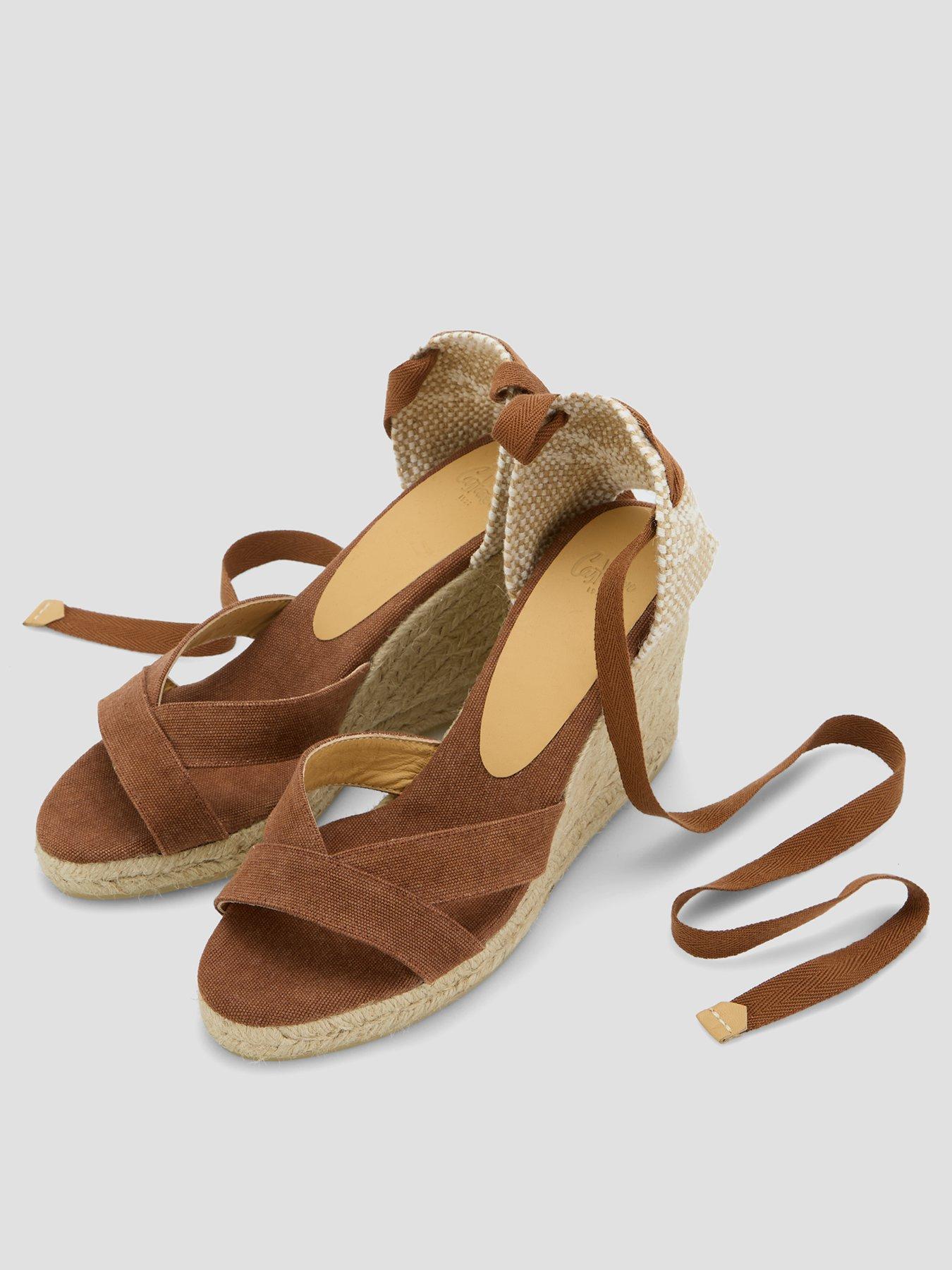 Image 2 of 7 of CASTANER Suede Open Toe Wedge