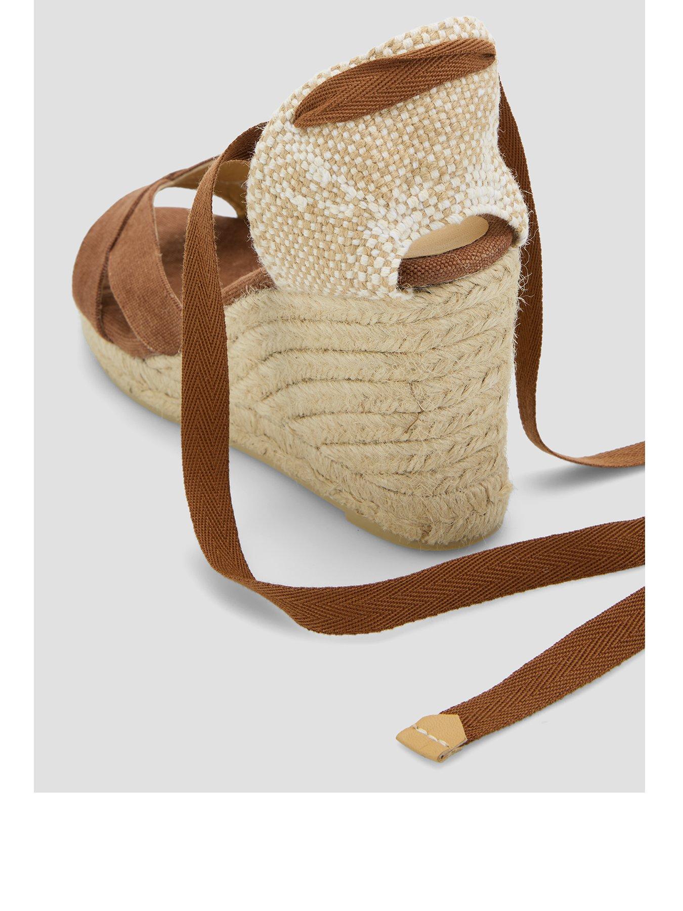 Image 3 of 7 of CASTANER Suede Open Toe Wedge