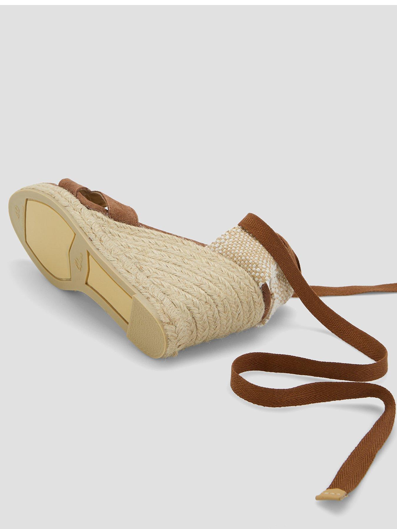 Image 5 of 7 of CASTANER Suede Open Toe Wedge