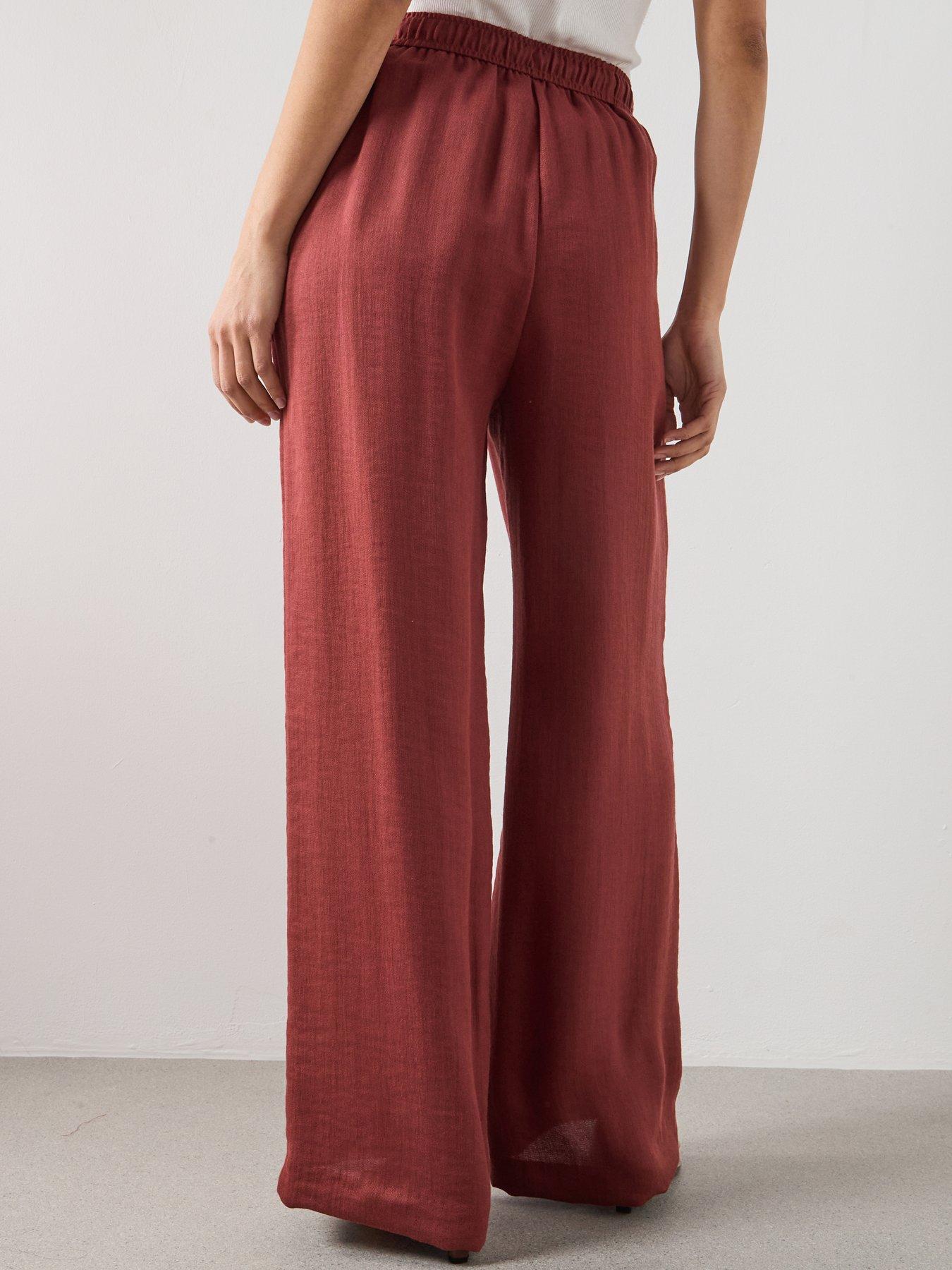 mango-high-waist-palazzo-trousers-redstillFront