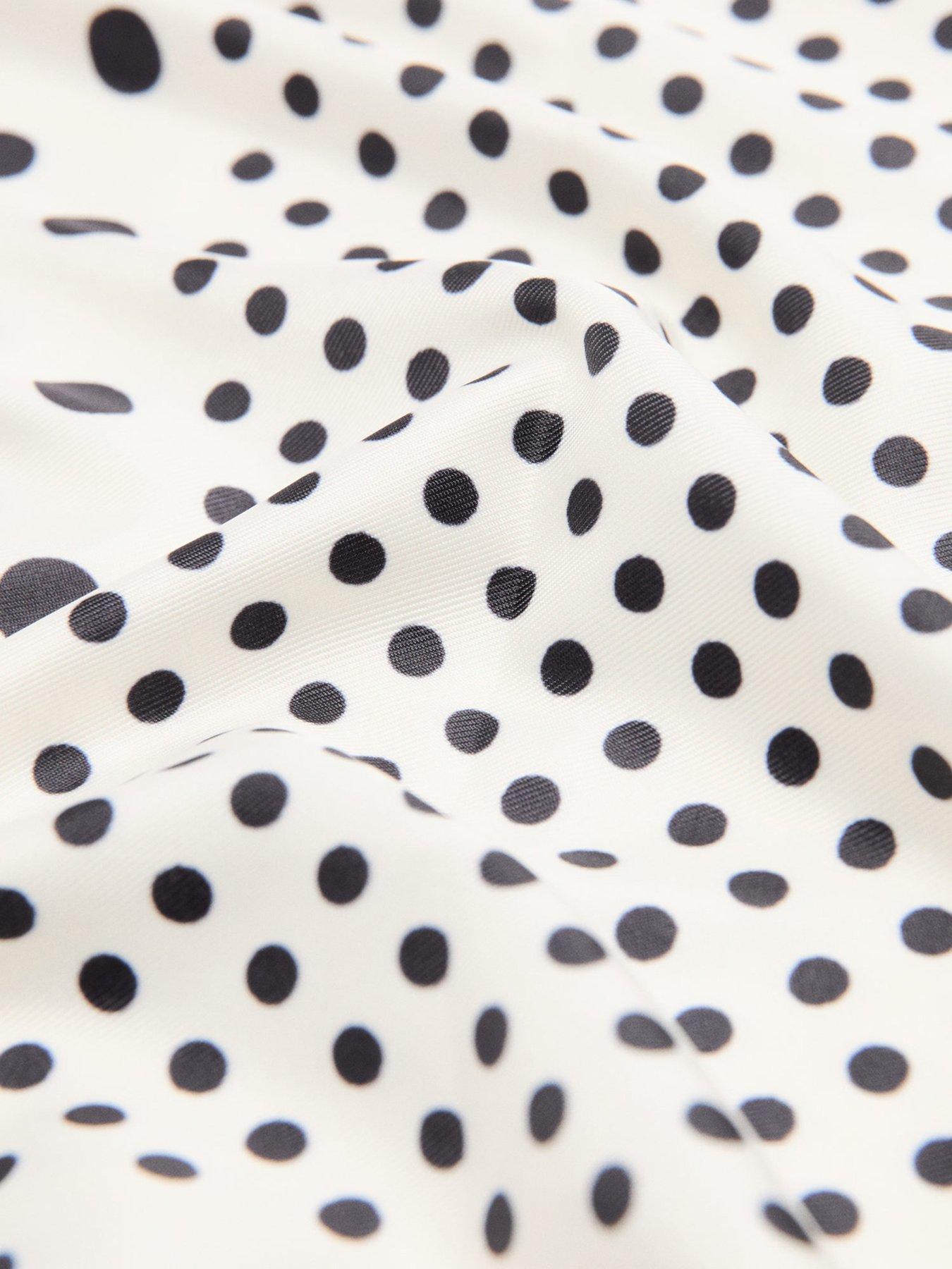 Image 2 of 3 of Mango Satin Check-Print Scarf - Beige