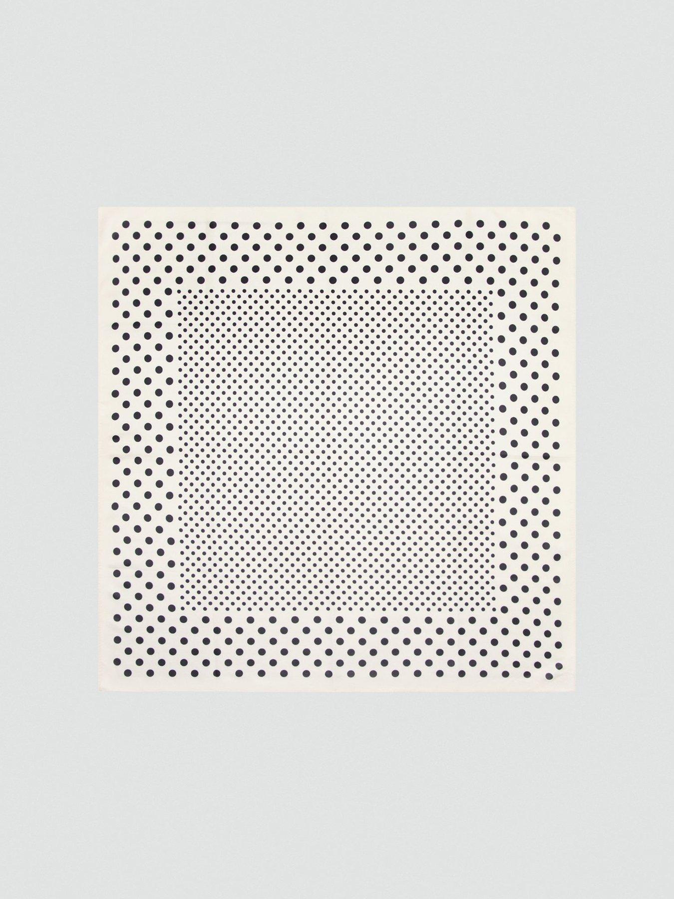 Image 3 of 3 of Mango Satin Check-Print Scarf - Beige