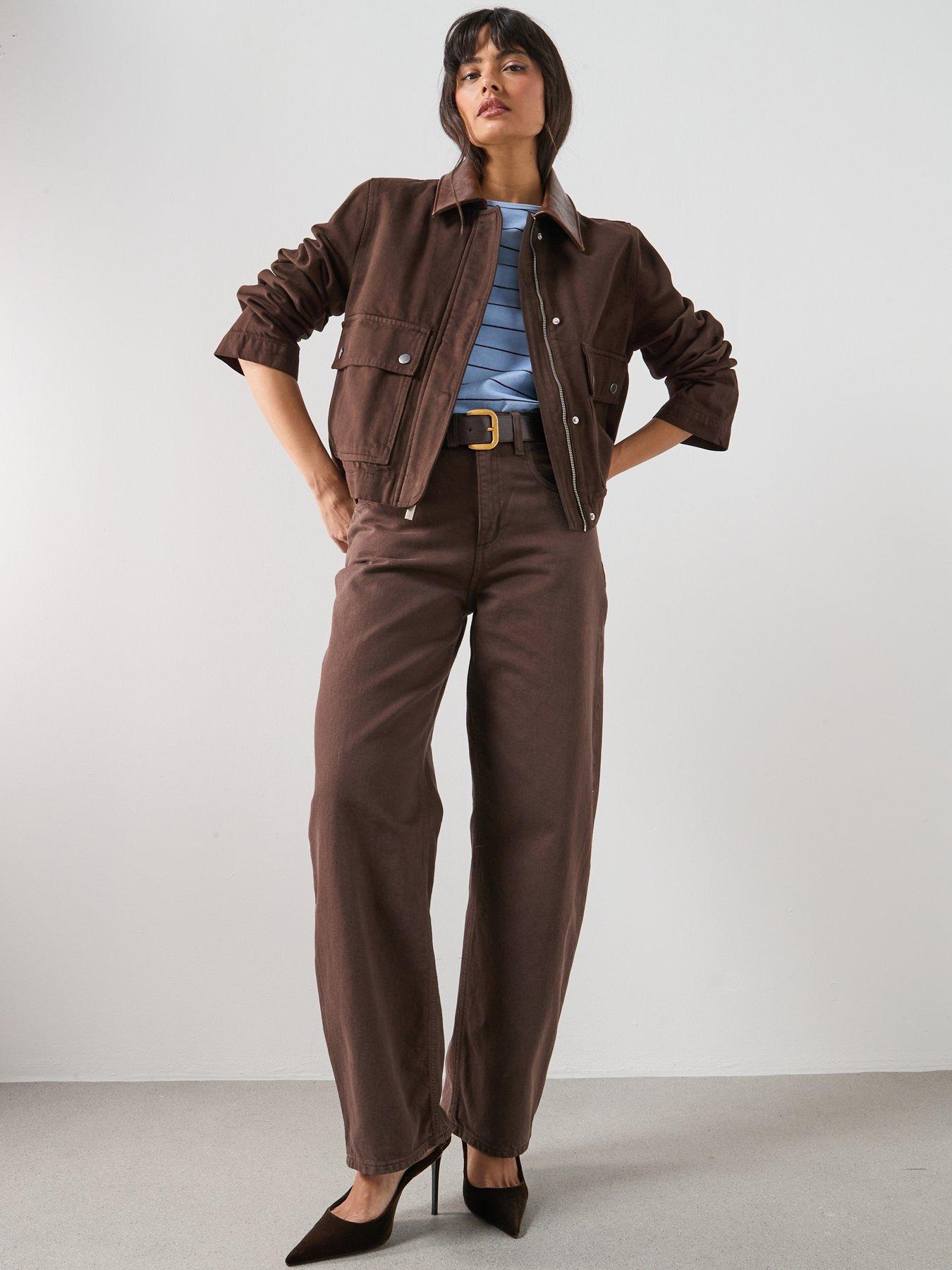 mango-denim-parka-with-contrasting-collar-brownback