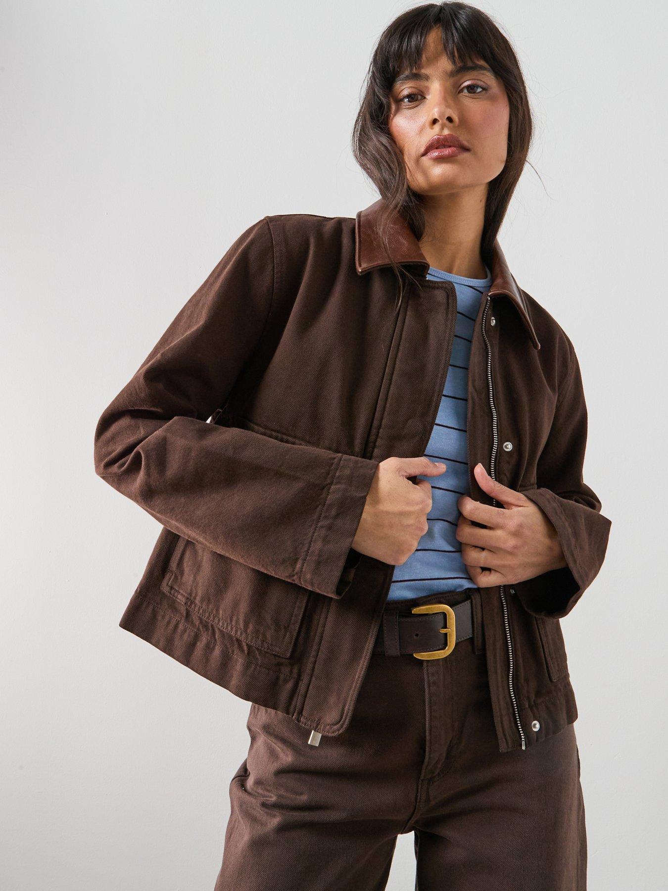 mango-denim-parka-with-contrasting-collar-browndetail