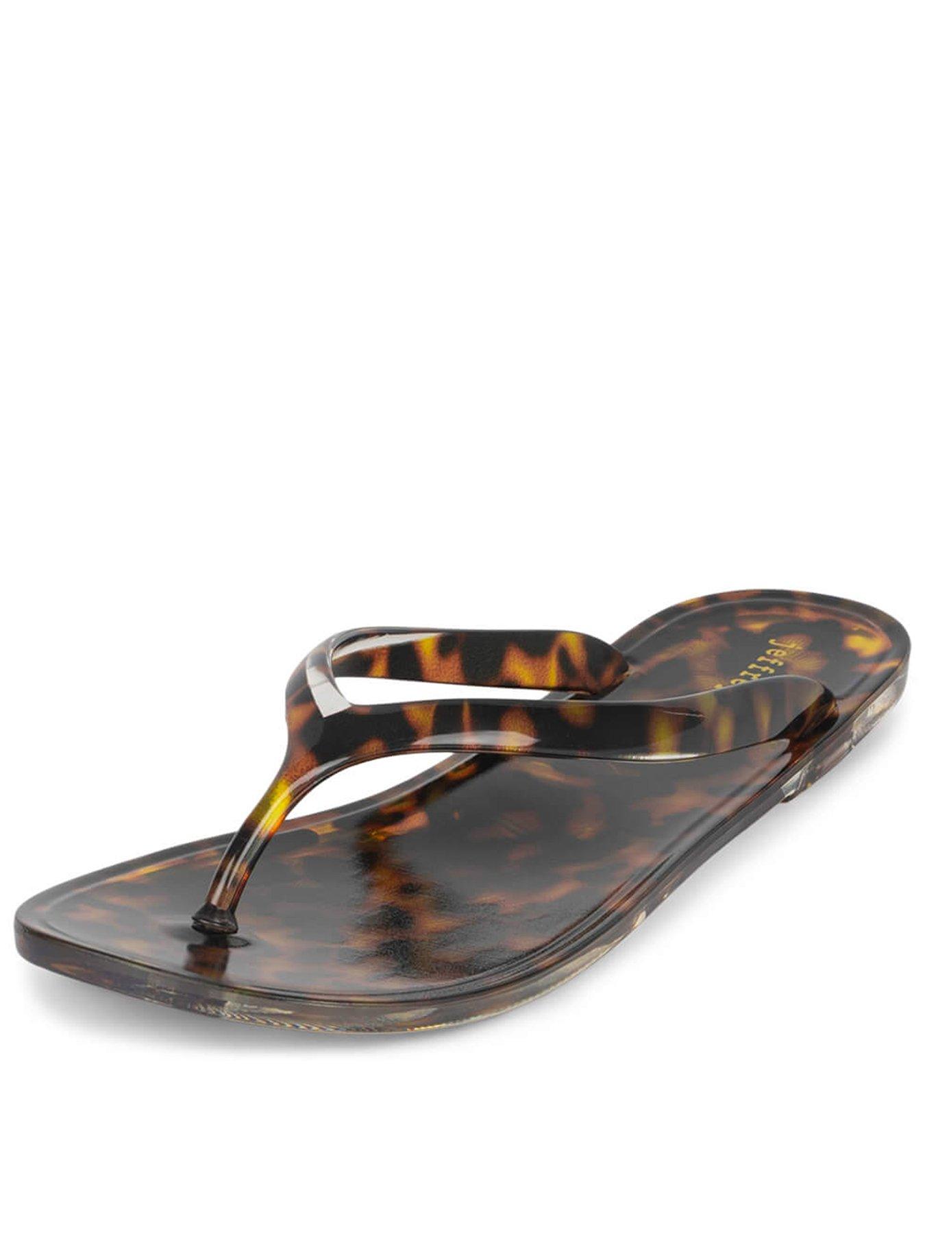 Jeffrey Campbell Beach Day Flip Flops - Tortoise