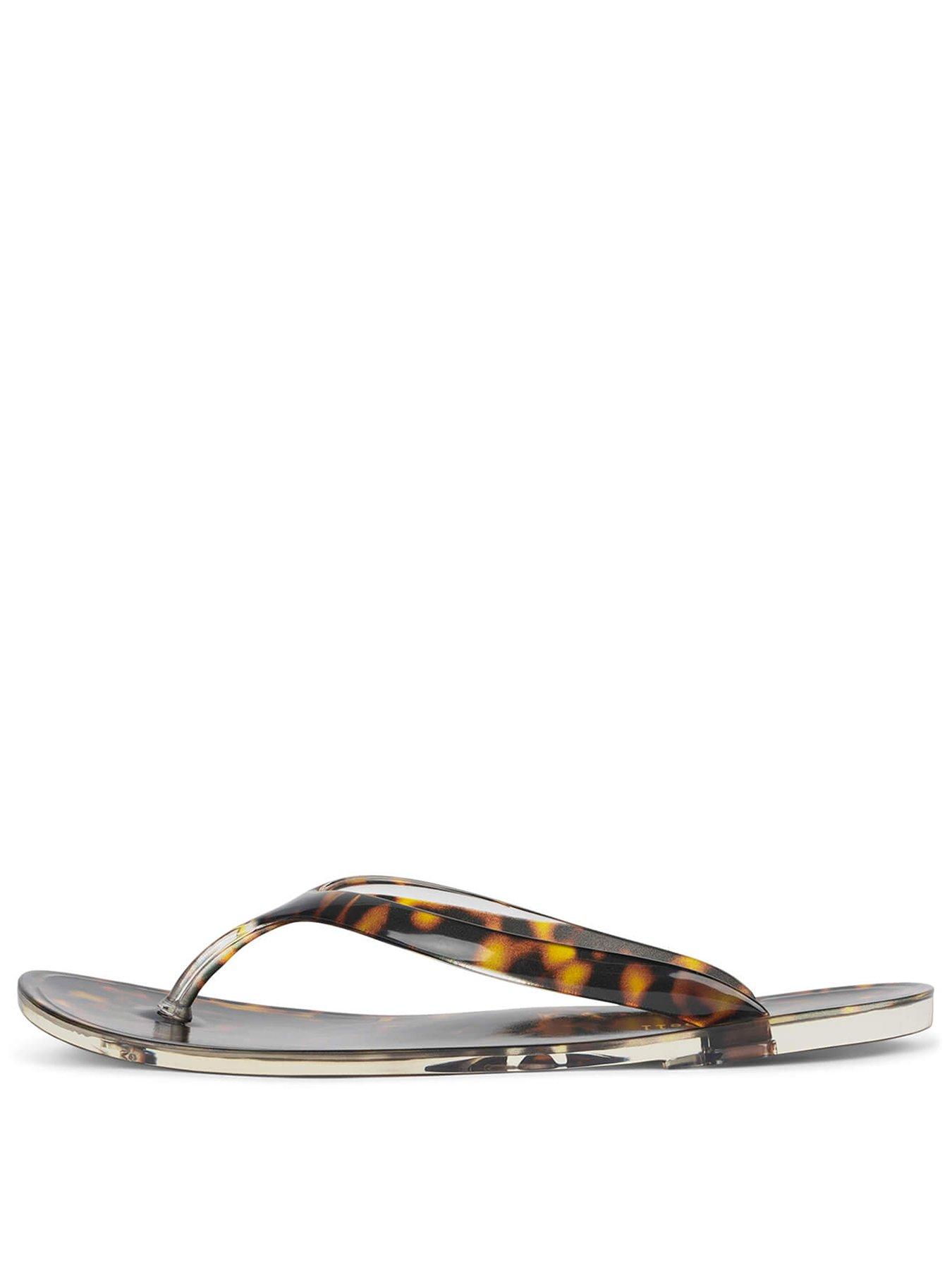 Image 2 of 4 of Jeffrey Campbell Beach Day Flip Flops - Tortoise