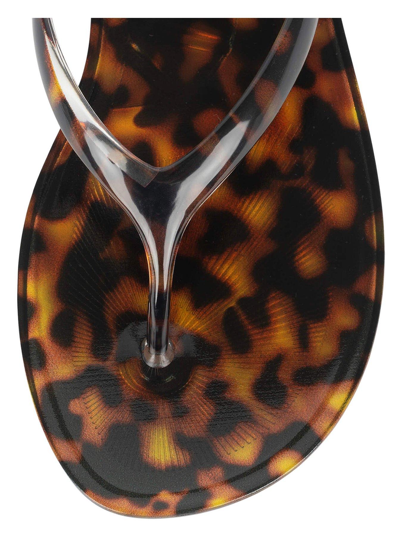 Image 4 of 4 of Jeffrey Campbell Beach Day Flip Flops - Tortoise
