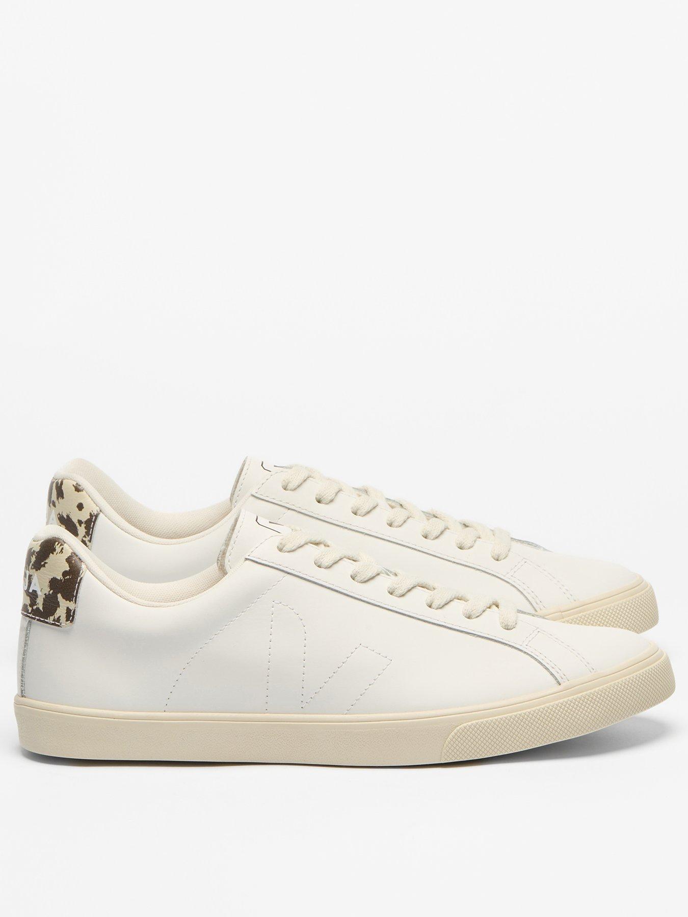Veja Womens Esplar Leather Trainers - White
